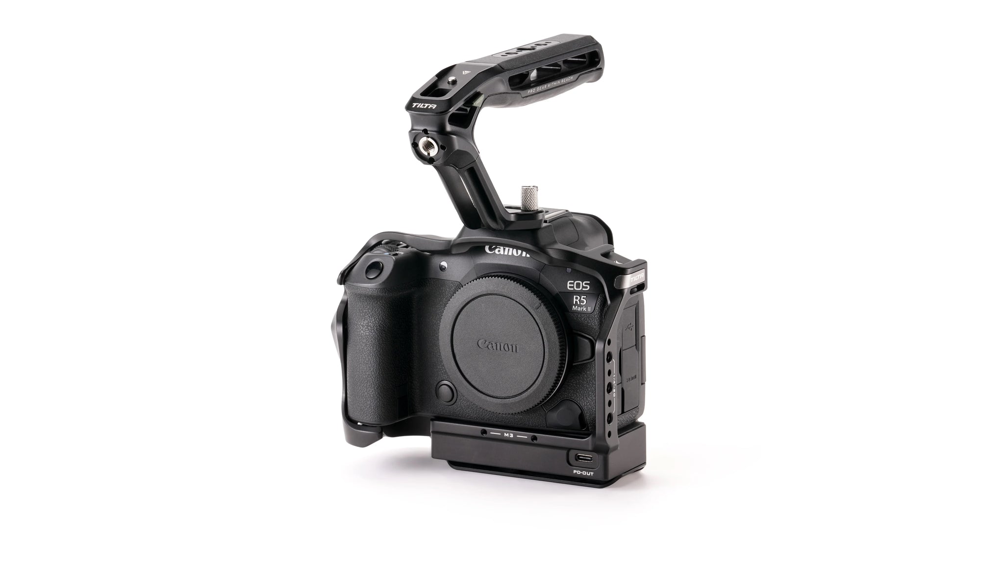 Kamerakäfig mit Kühlsystem für Canon R5 Mark II Basis-Kit – Schwarz