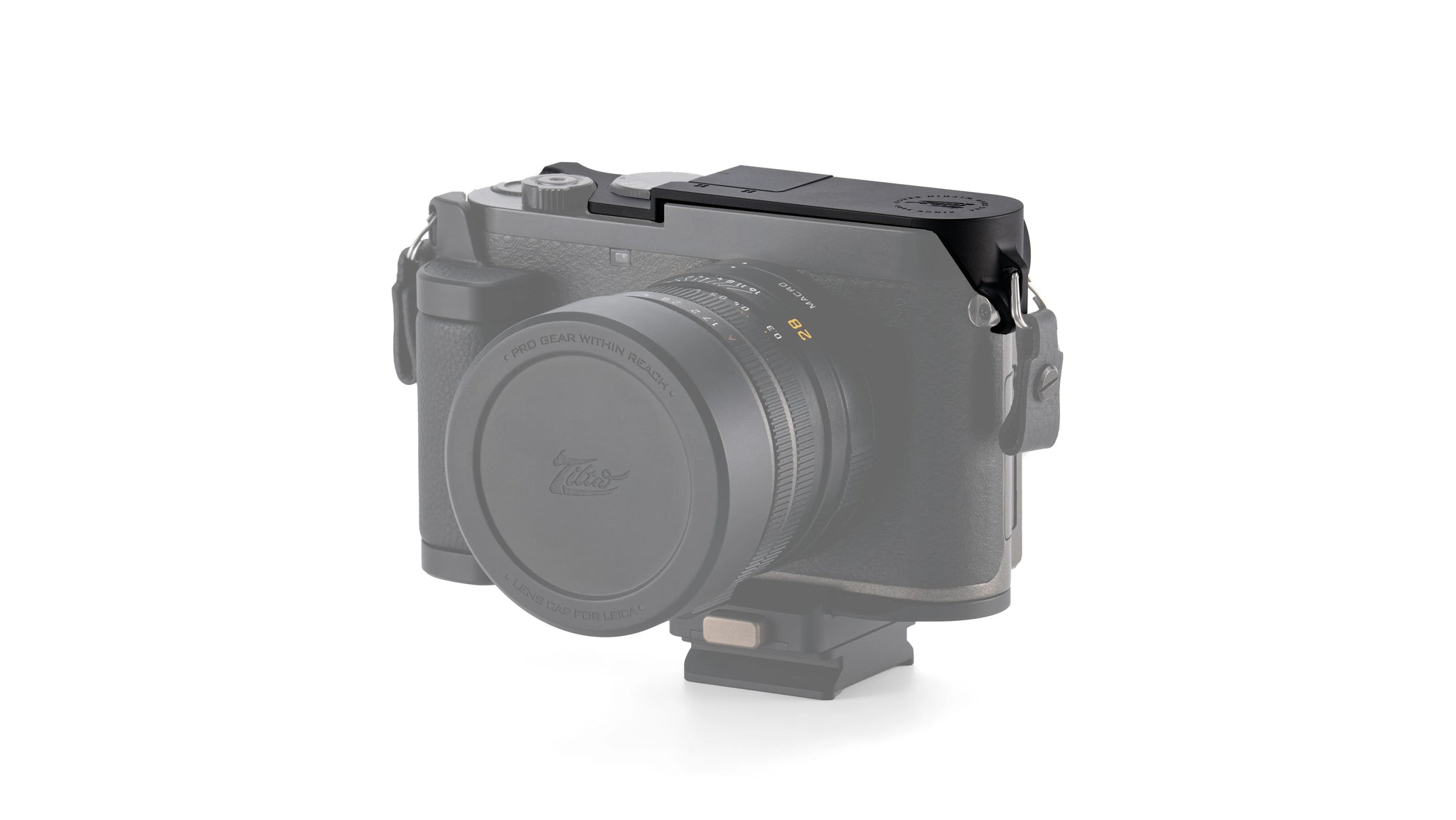 Oberste Schutzplatte mit Daumenhalterung für Leica Q3 Schwarz