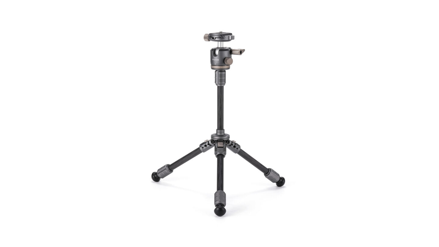 Rotule Tilta BT03E de table avec pieds de trépied en fibre de carbone à 1 section (3 kg) - Édition extensible