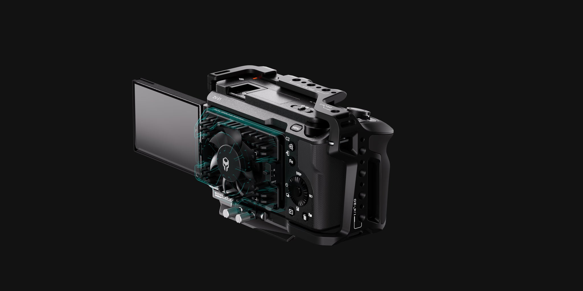 Kühlsystem für Sony ZV-E1 – Schwarz