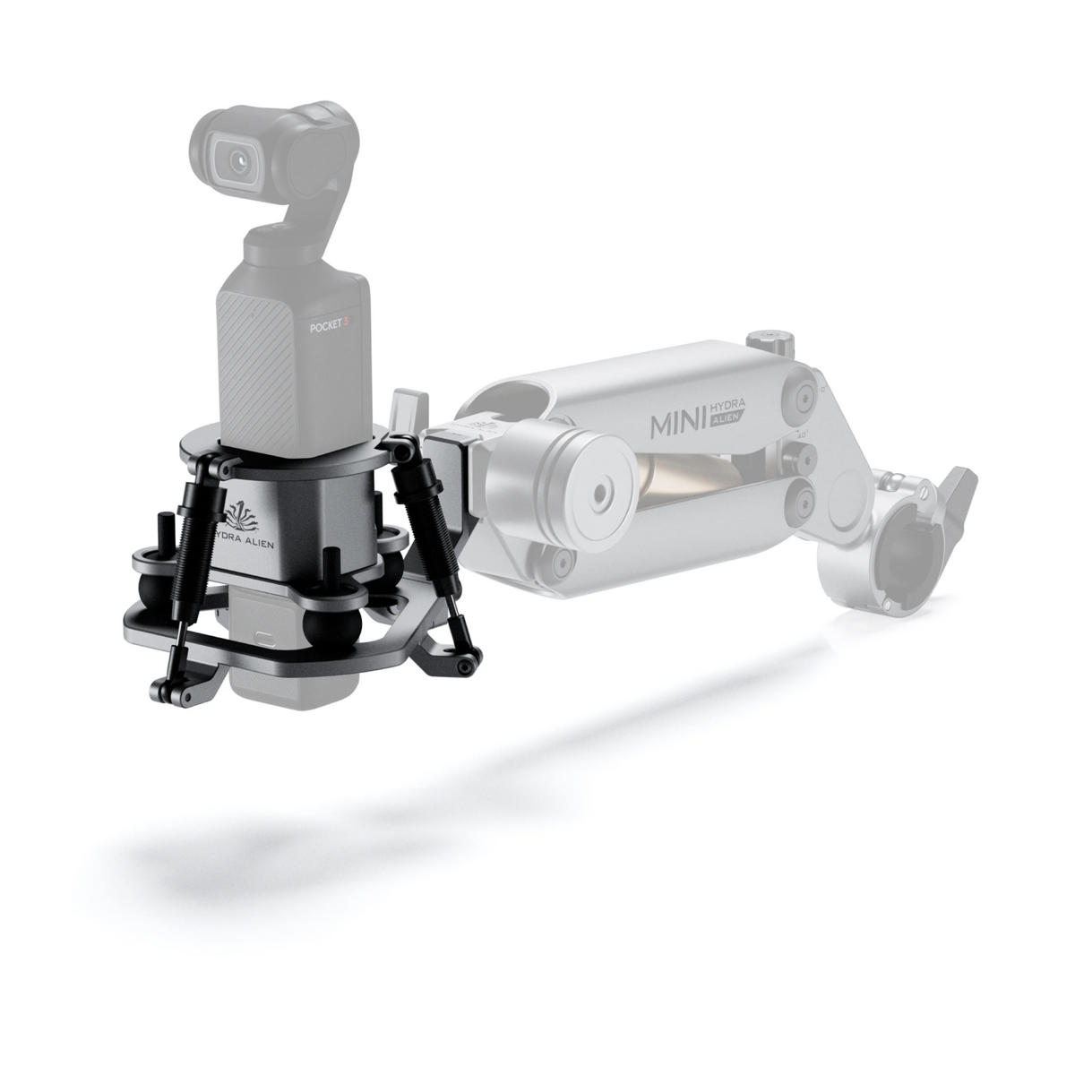 Shock Absorbing Head for Hydra Alien Mini – Titanium Grey