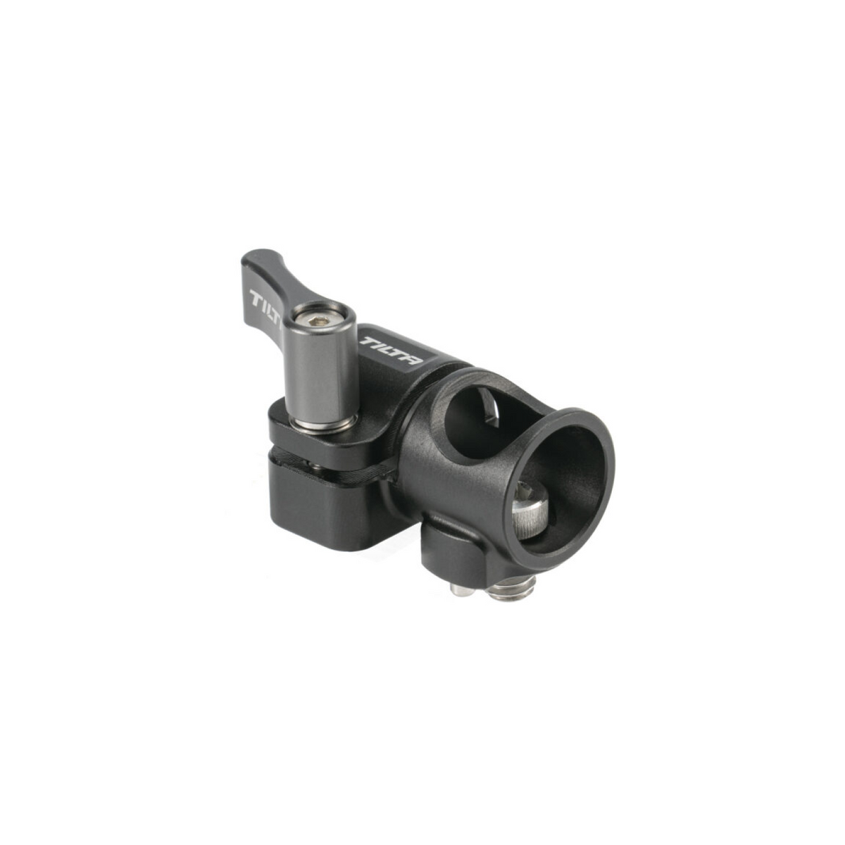 15mm Rohrklemme auf 1/4"-20 Adapter (seitlich montiert) - Schwarz