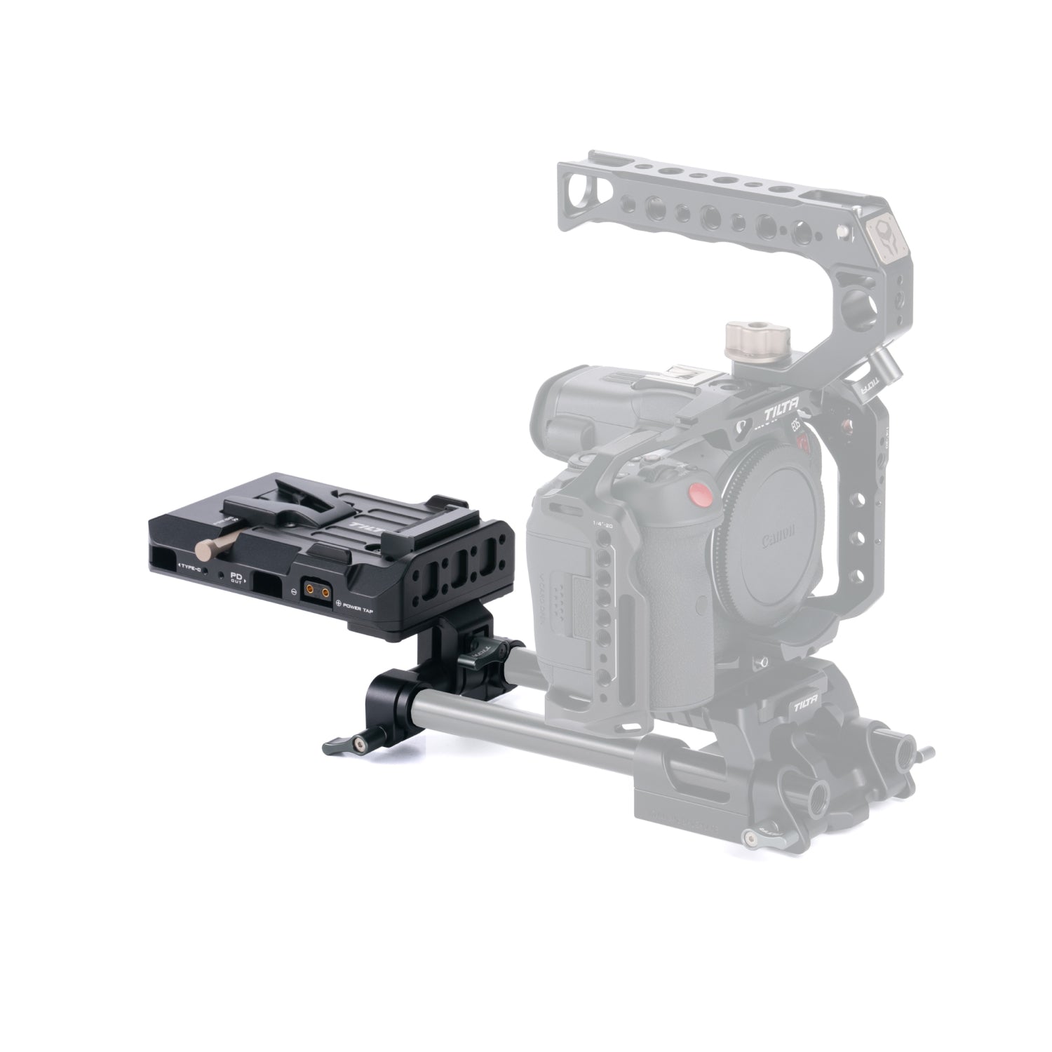 Tilta PD V-Mount Akkuplatte - Schwarz
