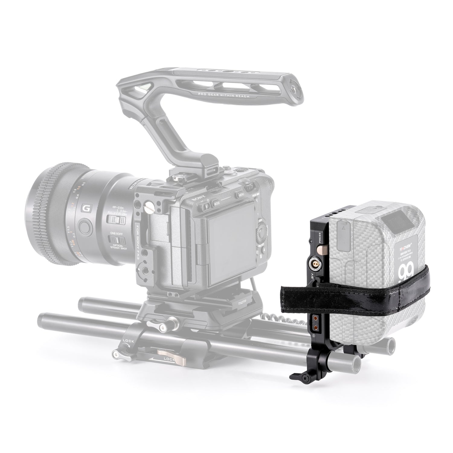 Placa de Batería Mini PD Montura V Tilta – Negro