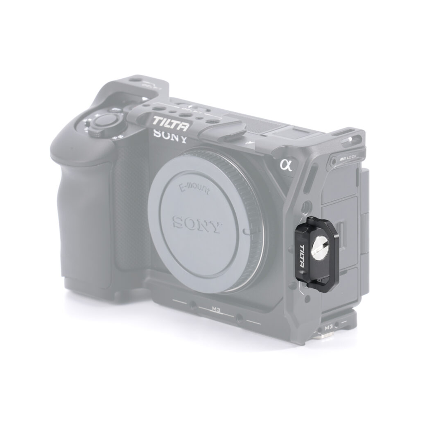 Fixation de sangle d'appareil photo 1/4"-20 - Noire