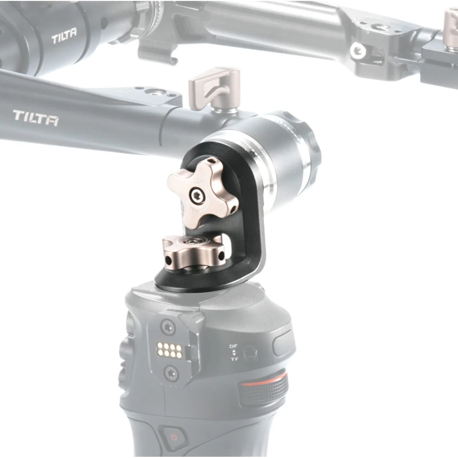 Tilta Right Angle Rosette Adapter to 1/4"-20 with Locating Pins - Black
