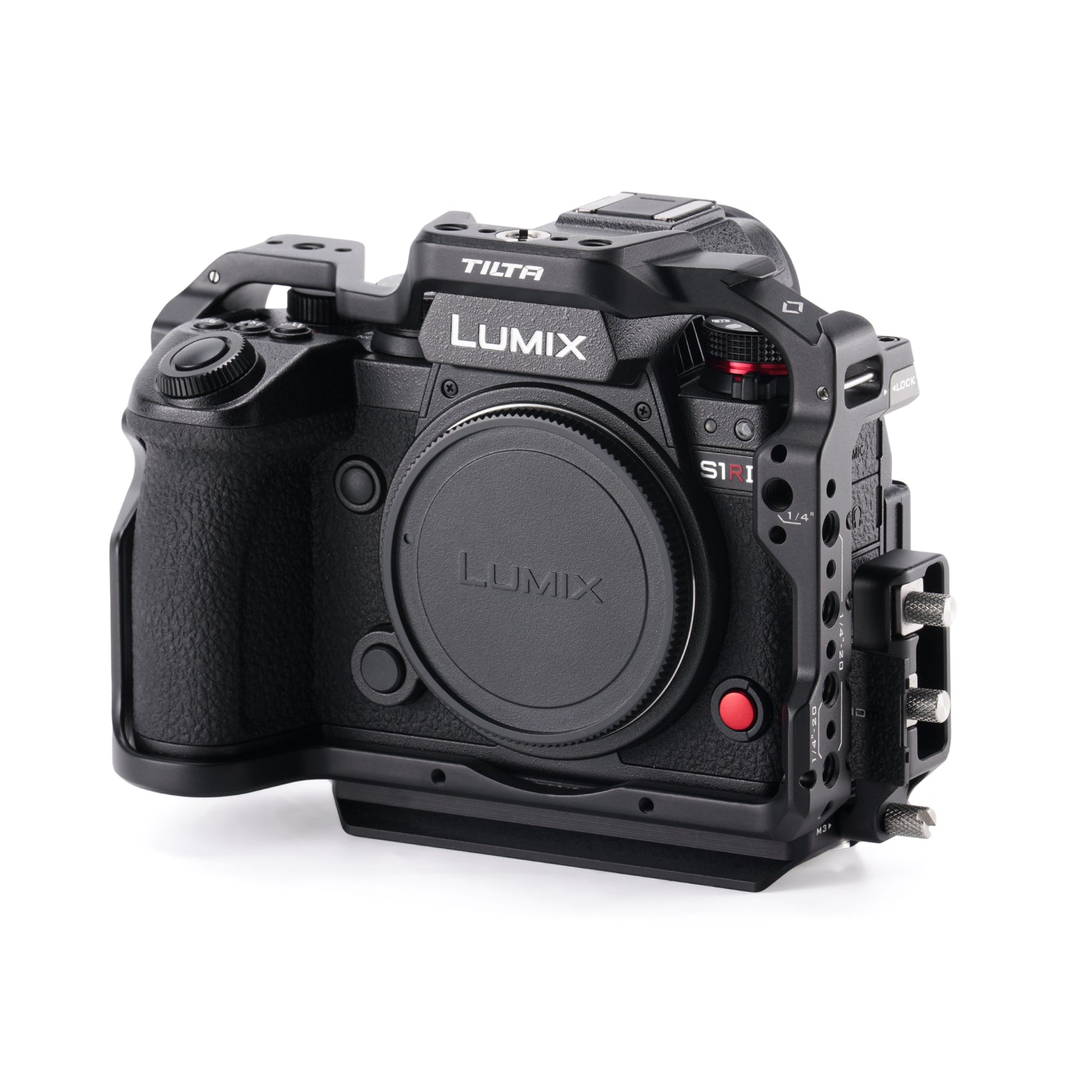 Voller Kamerakäfig für Panasonic S1R II - Schwarz