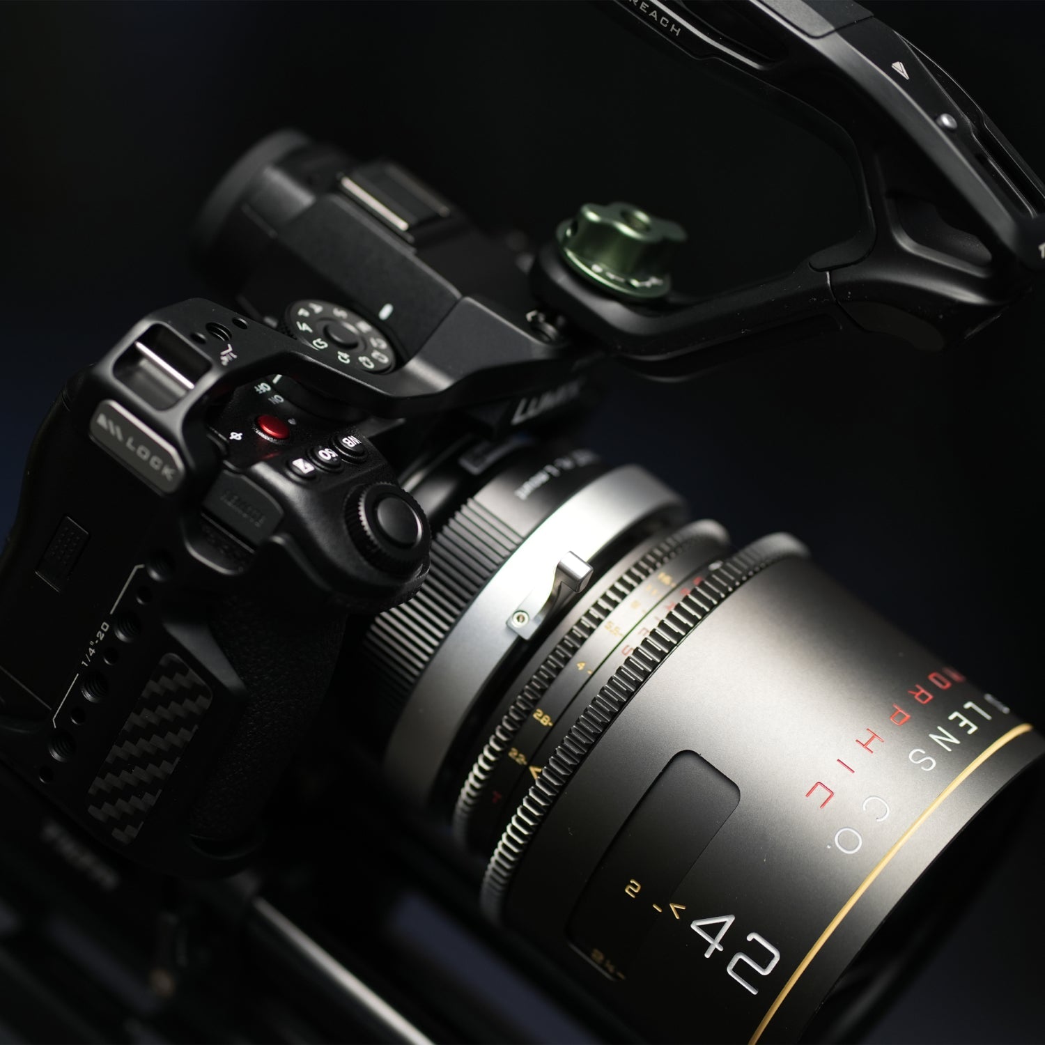 Voller Kamerakäfig für Panasonic S1R II - Schwarz