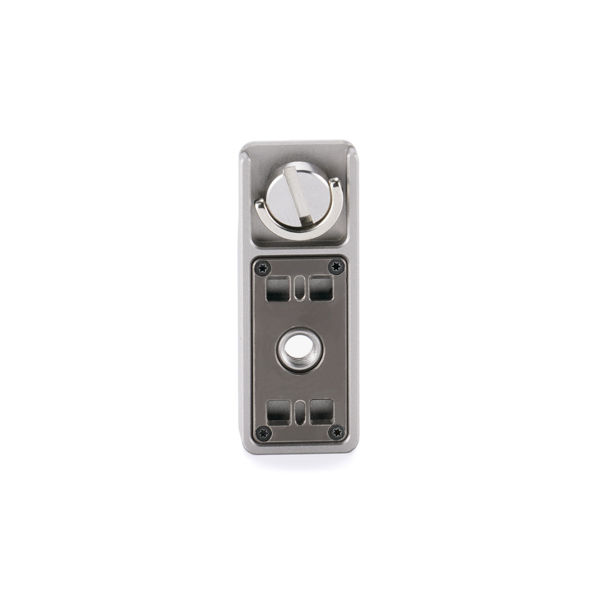 Horizontal Mounting Plate for Insta360 X5 Camera Cage – Titanium Grey
