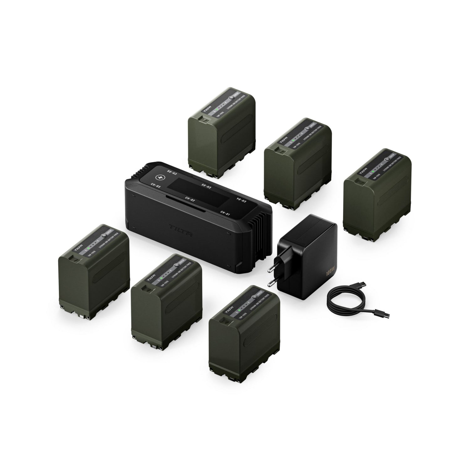 Foldable Charging Station for L-Series/NP-F Battery