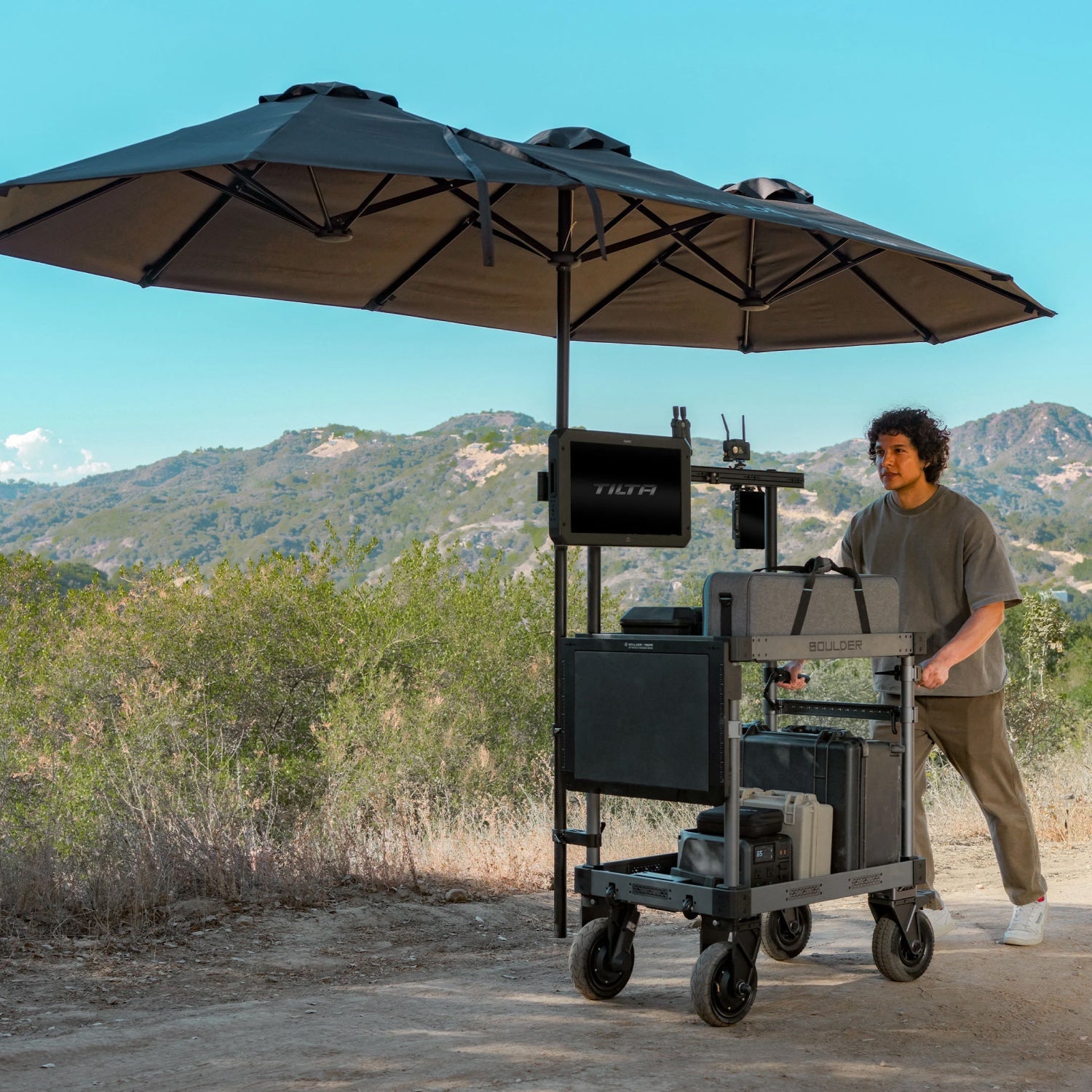 Kit de Paraguas Extendido para Carro de Cámara Boulder – Negro