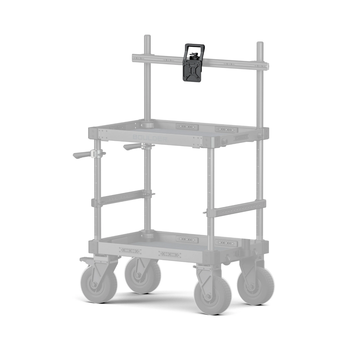 Monitorhalterung für Boulder Camera Cart Montageleiste – Schwarz