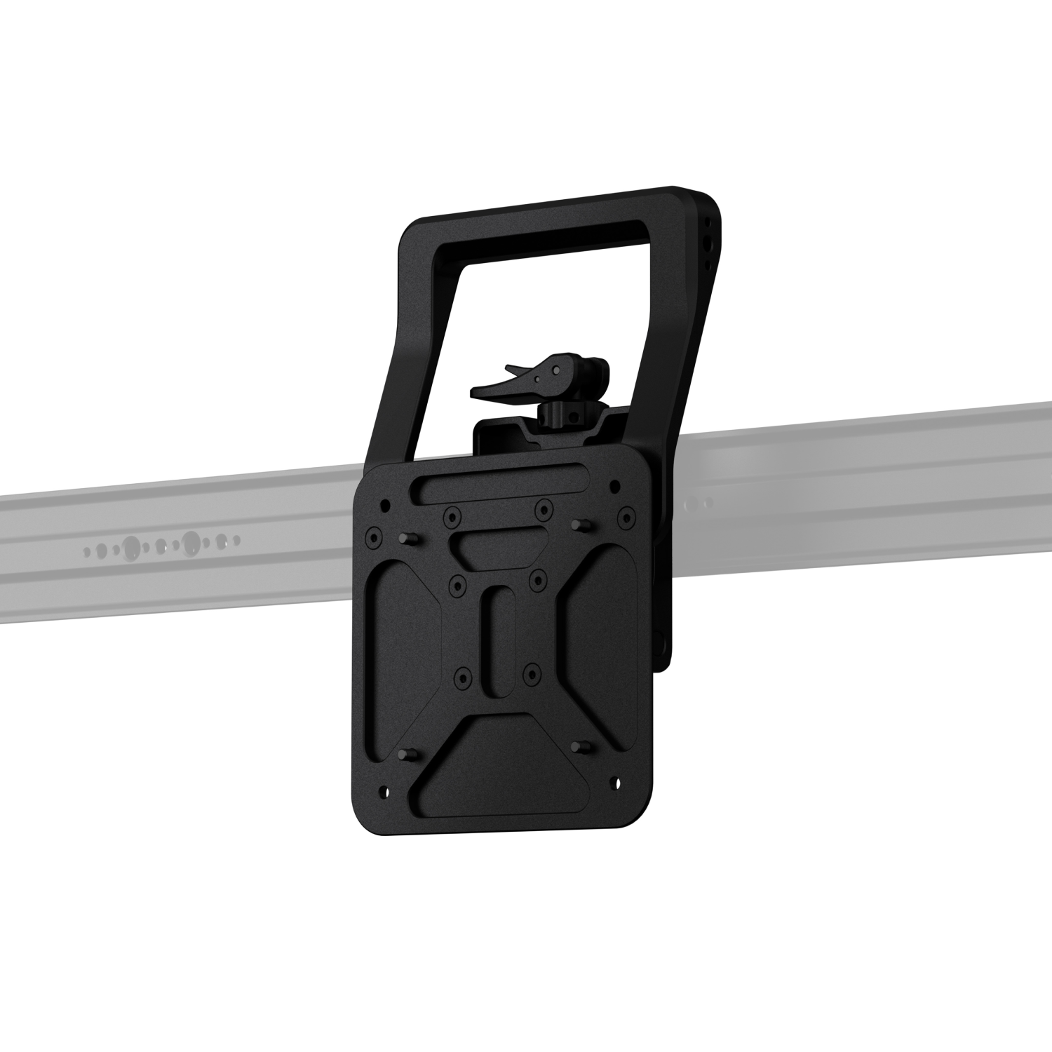 Monitorhalterung für Boulder Camera Cart Montageleiste – Schwarz