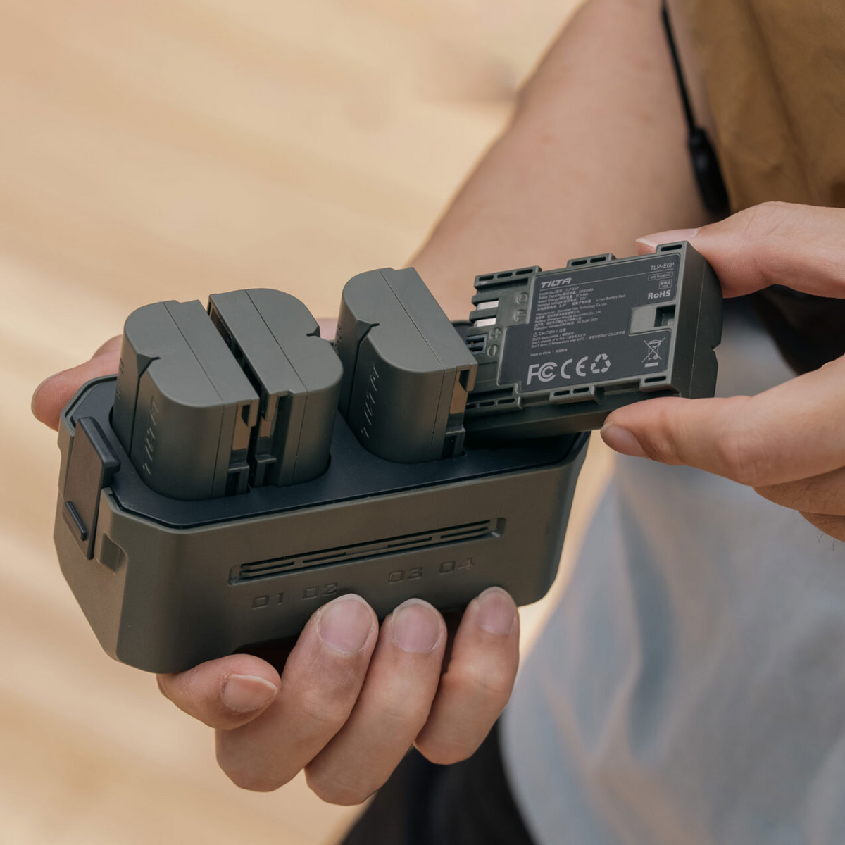 Tilta LP-E6P Akku mit USB-C Eingang (2400 mAh) für Canon Kameras