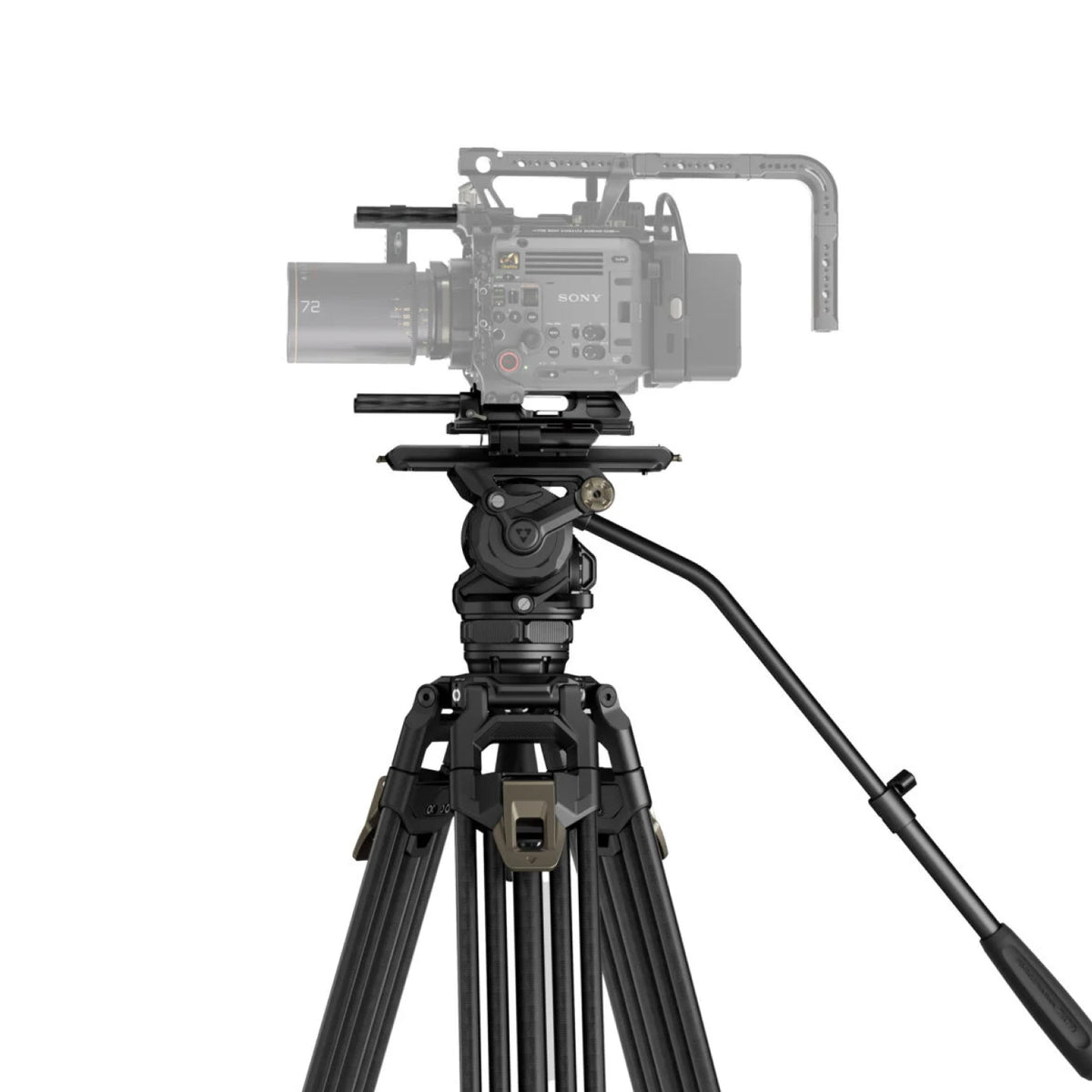 Tilta CT12 75mm Cine Fluid Head with 2-Stage One Touch Carbon Fiber Tripod Legs (12KG)