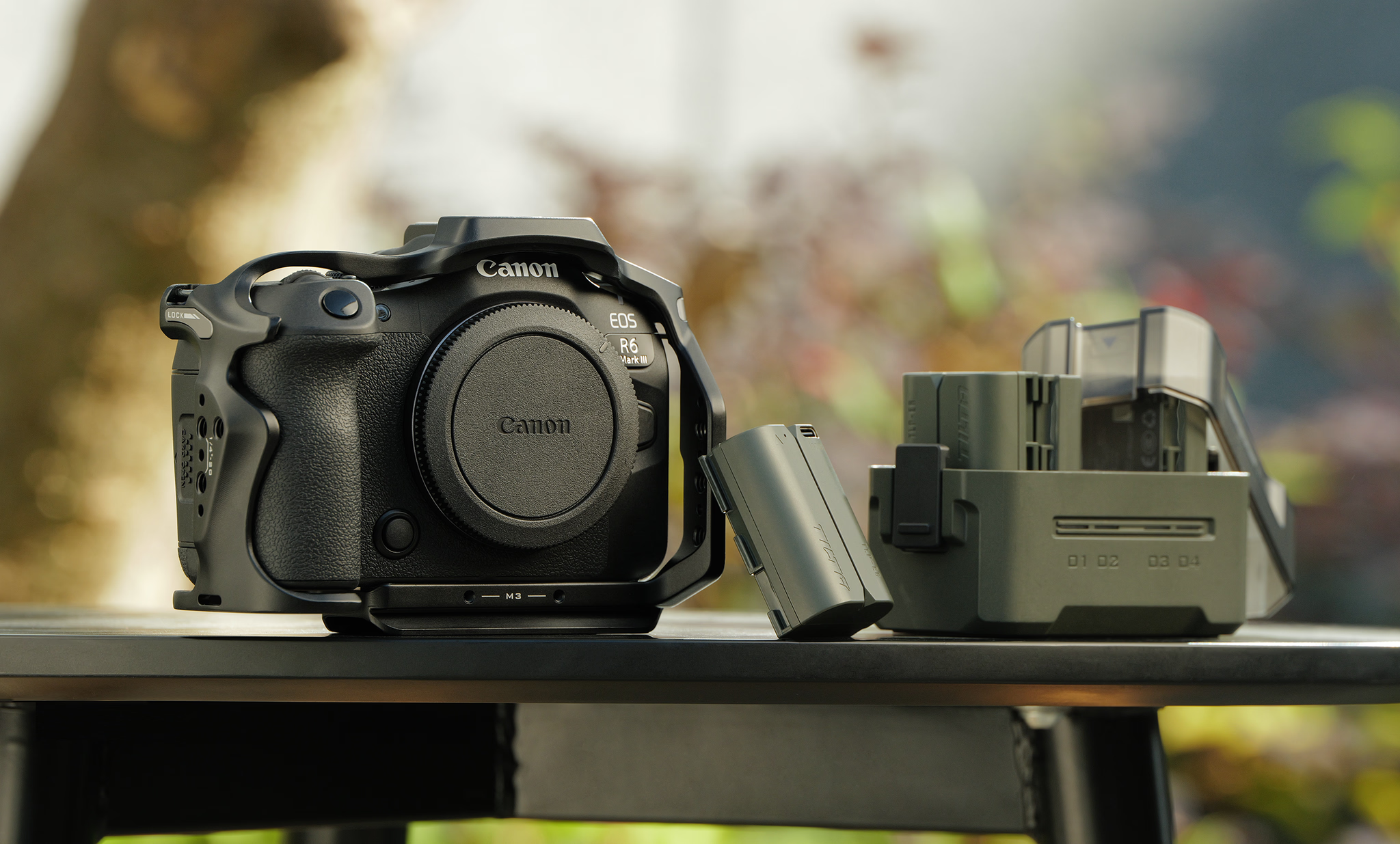 Media Jaula para Cámara Canon R6 Mark III – Negro