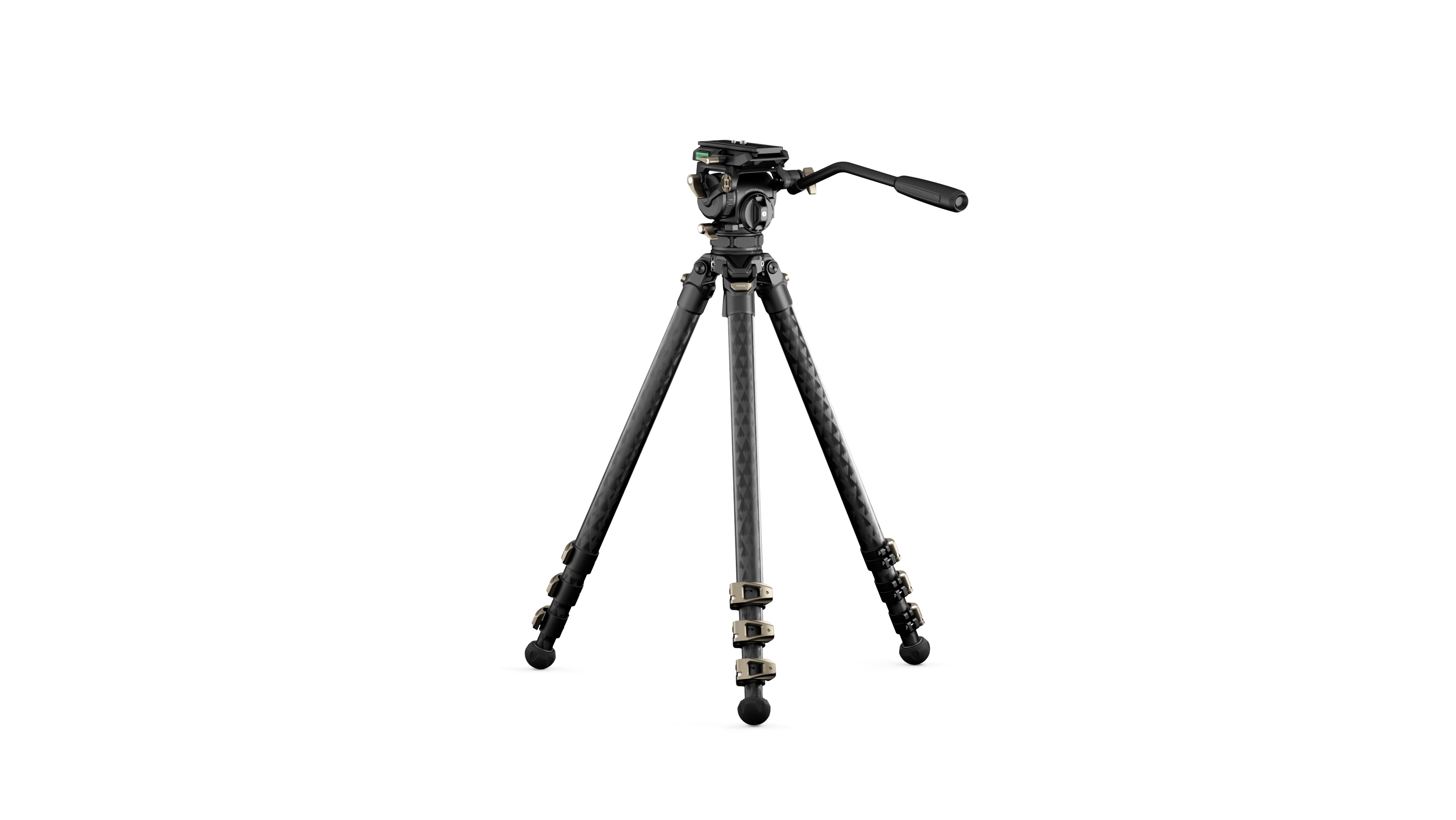 Tilta CT08 75mm Cine Fluidkopf mit dreistufigen Carbonfaser-Stativbeinen (8 kg)