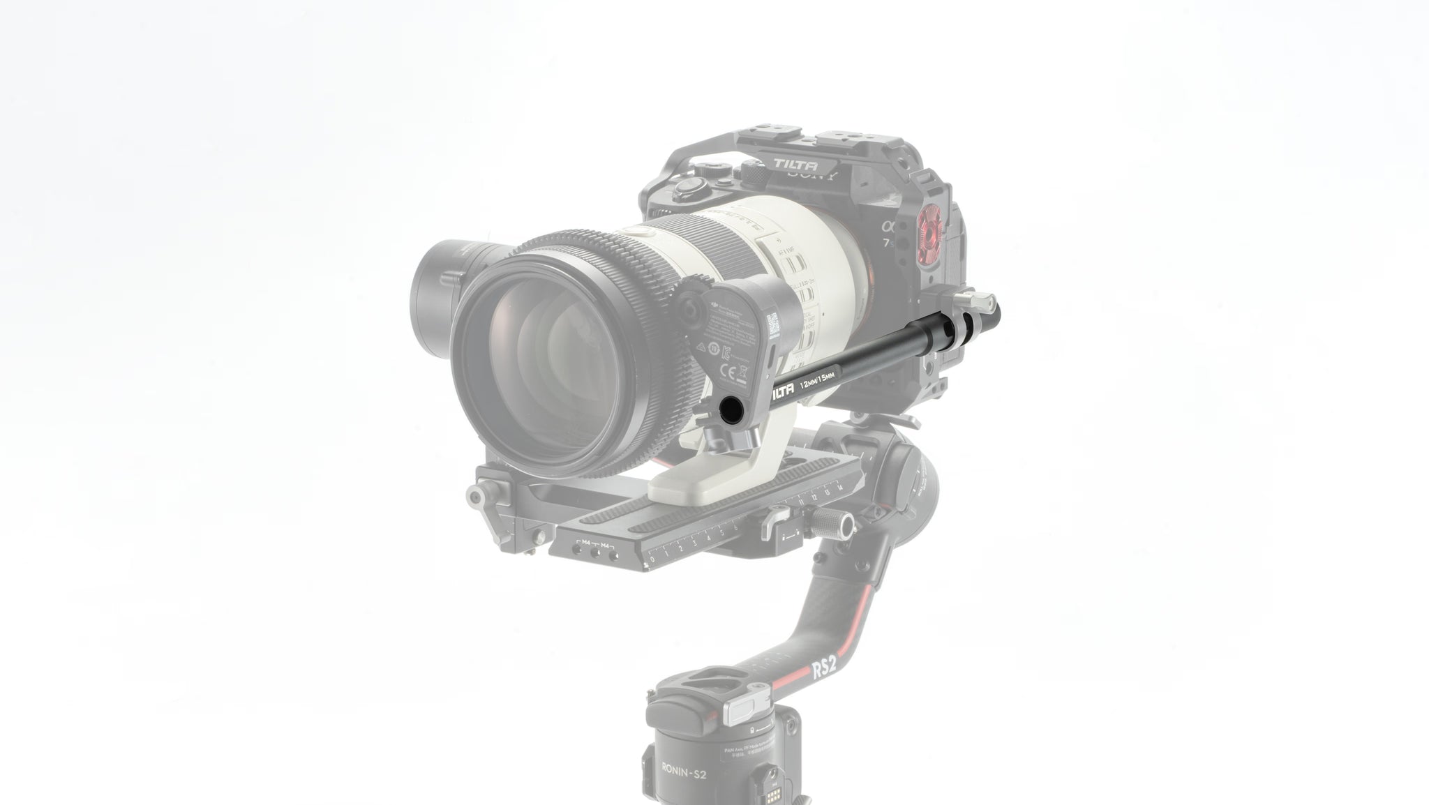 Tilta 15mm auf 12mm DJI Rod Adapter (20cm) - Schwarz