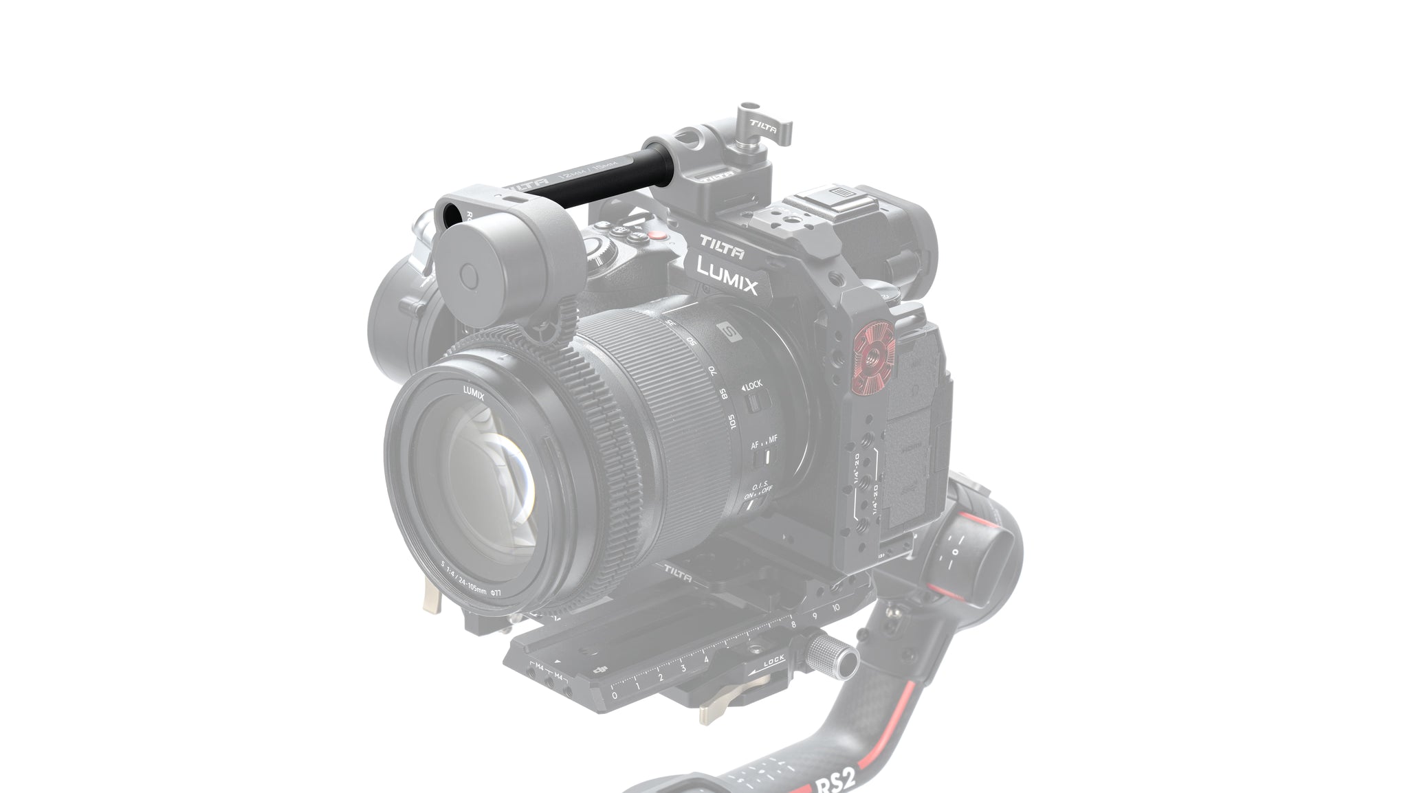 Adaptador de varilla Tilta de 15mm a 12mm DJI - Negro