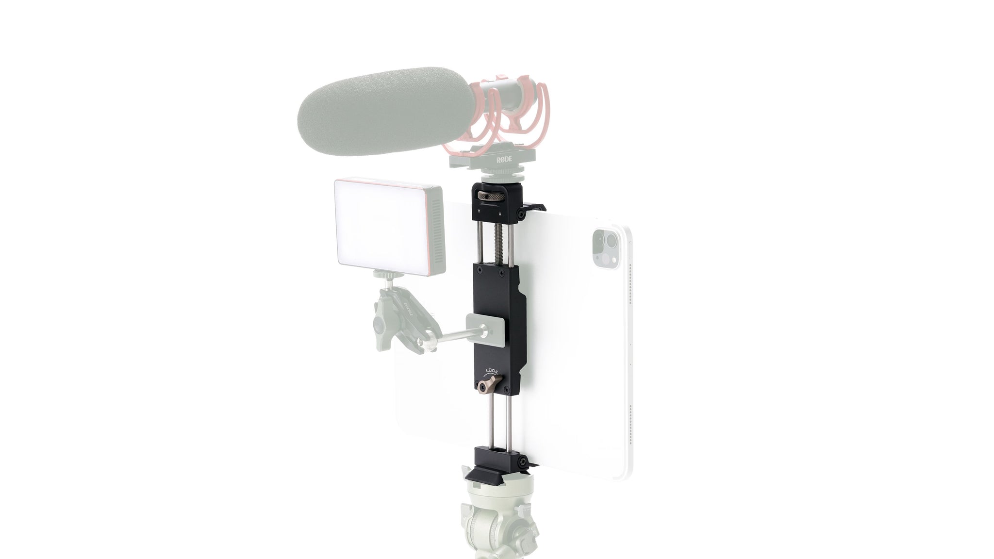 Abrazadera de montaje multifuncional para Apple iPad - Negro