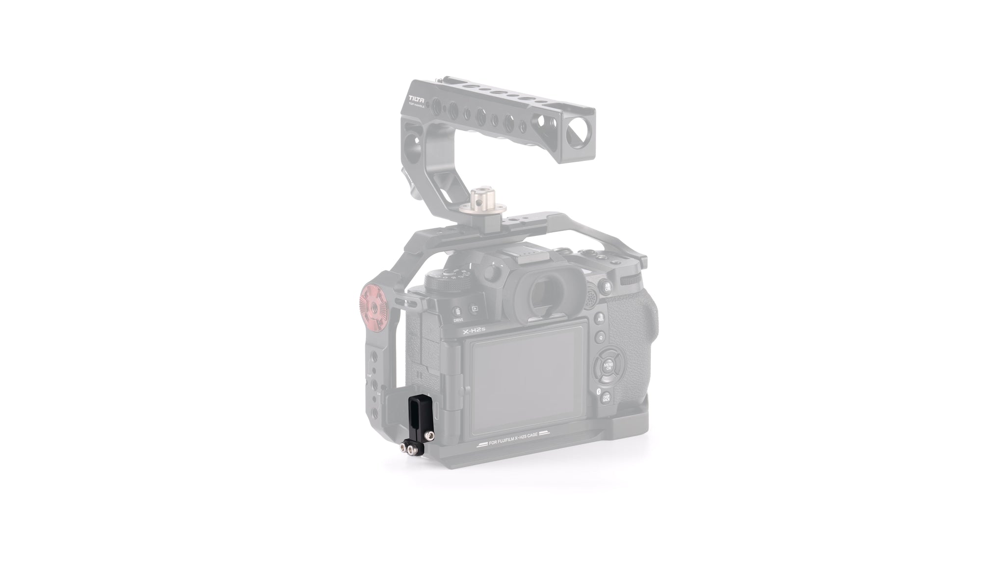 Fixation serre-câble USB-C pour Fujifilm X-H2S - Noir