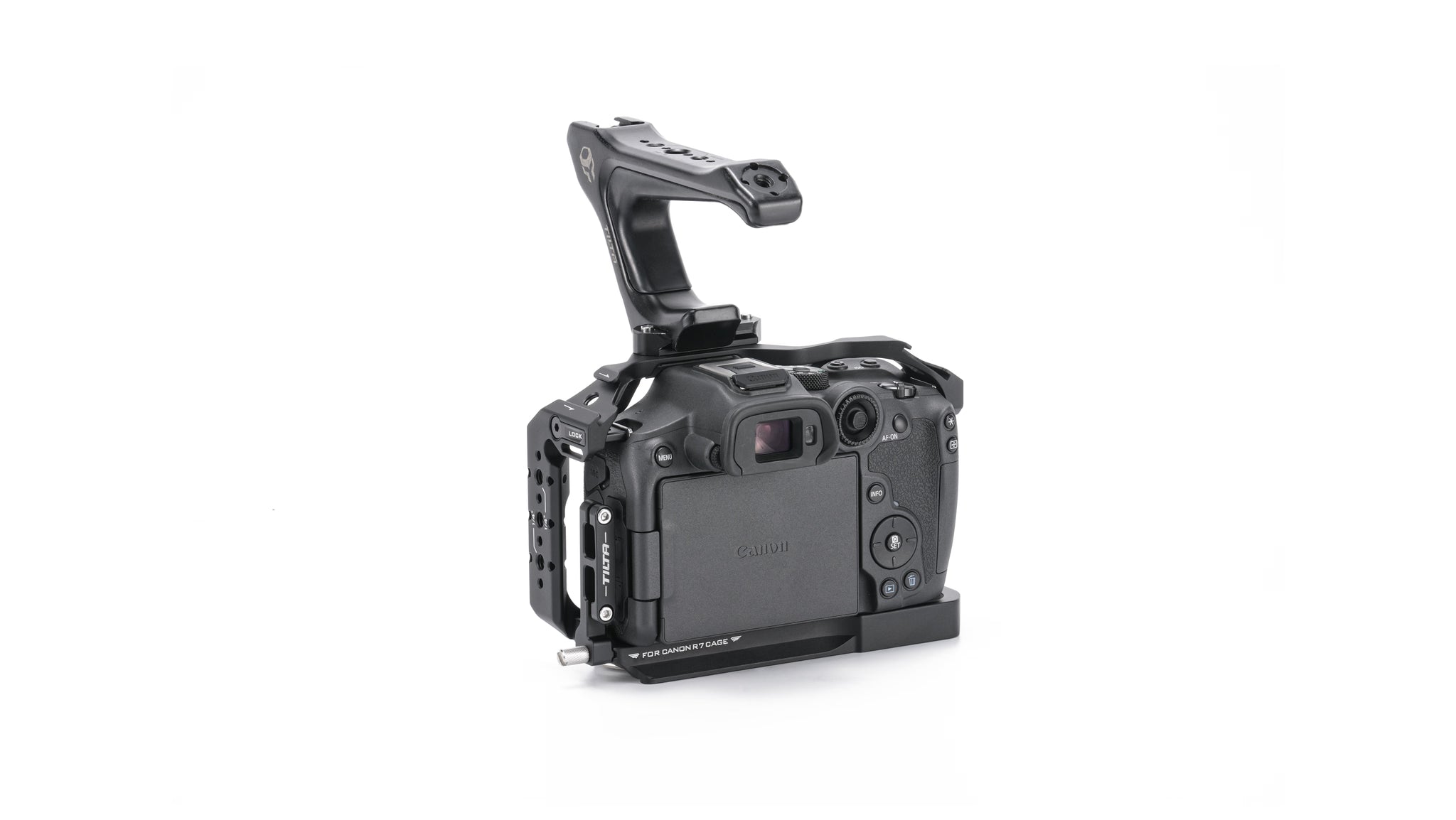 Kamerakäfig für Canon R7, Leichtbausatz – Schwarz