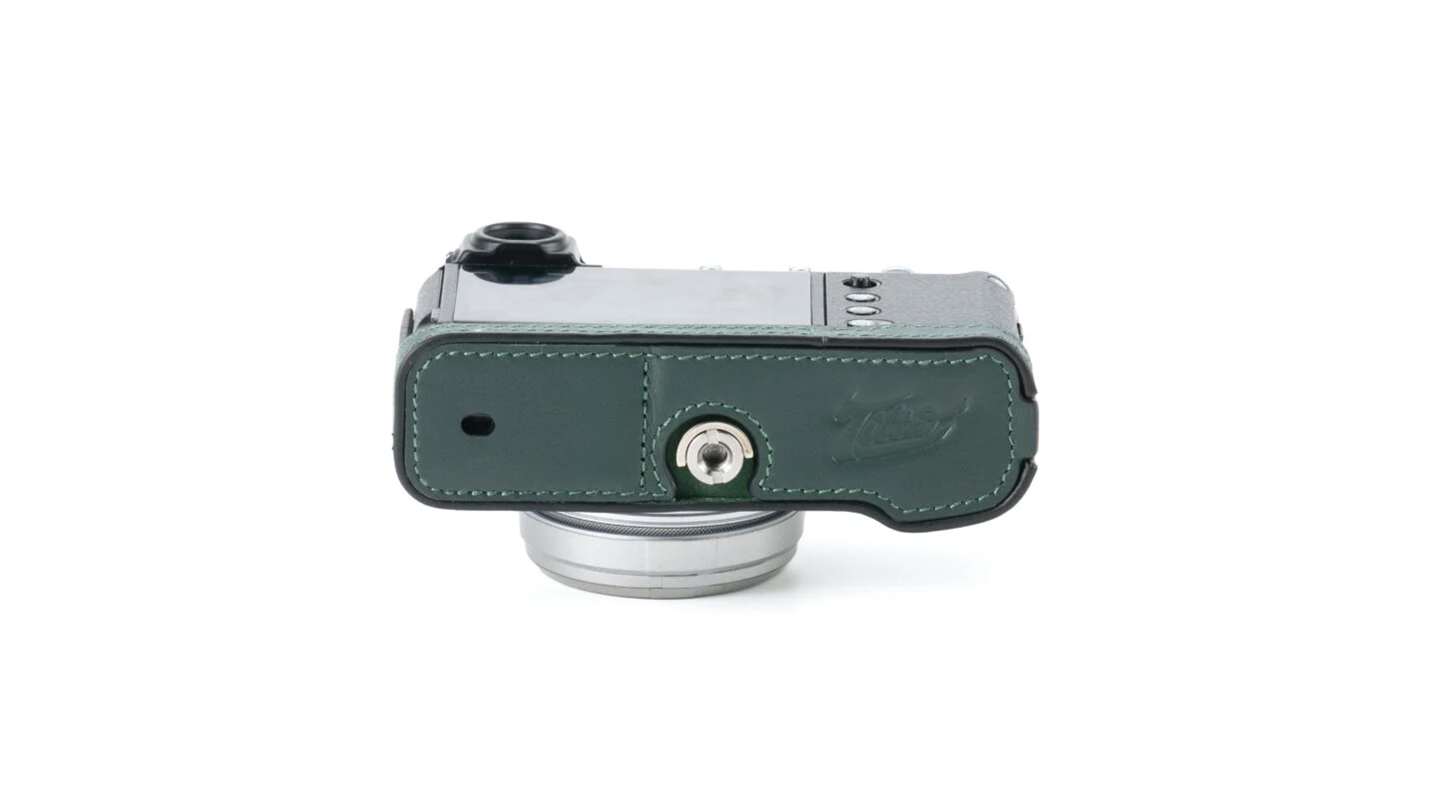 Funda de cuero para cámara Fujifilm X100VI – Verde