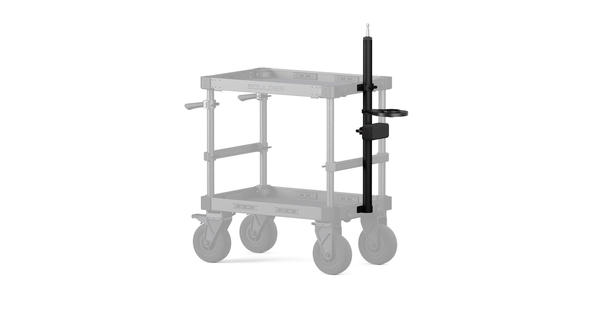 Kit de montaje de cabezal fluido y steadicam para carrito de cámara Boulder – Negro