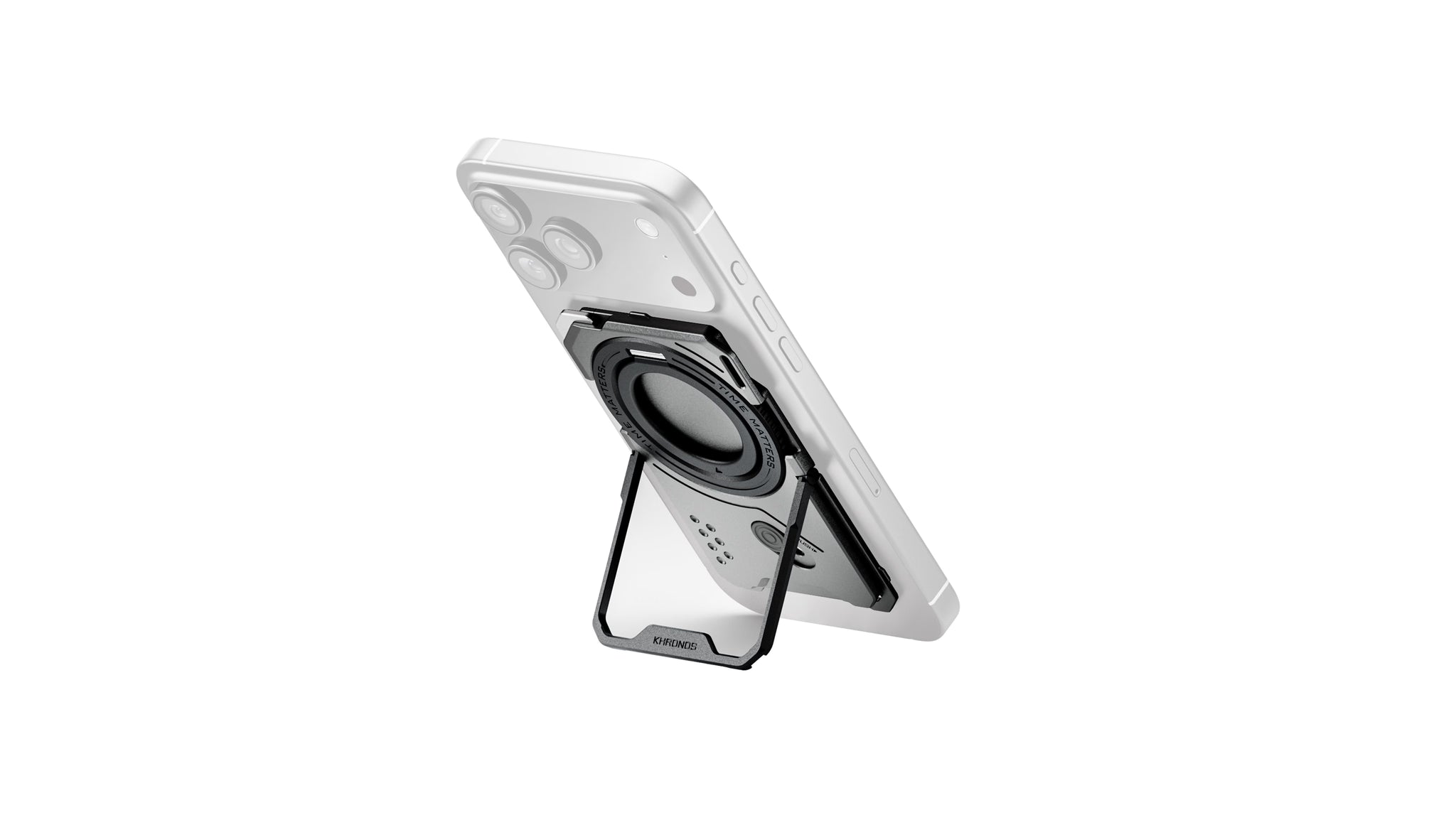 Plaque arrière magnétique multifonctionnelle Khronos pour iPhone 17 Pro/Pro Max