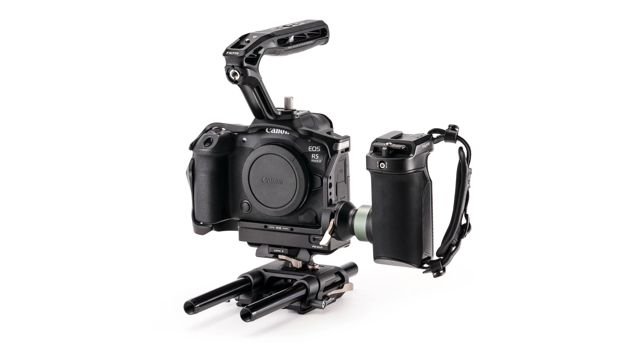 Support de caméra avec système de refroidissement pour Canon R5 Mark II Advanced Kit – Noir