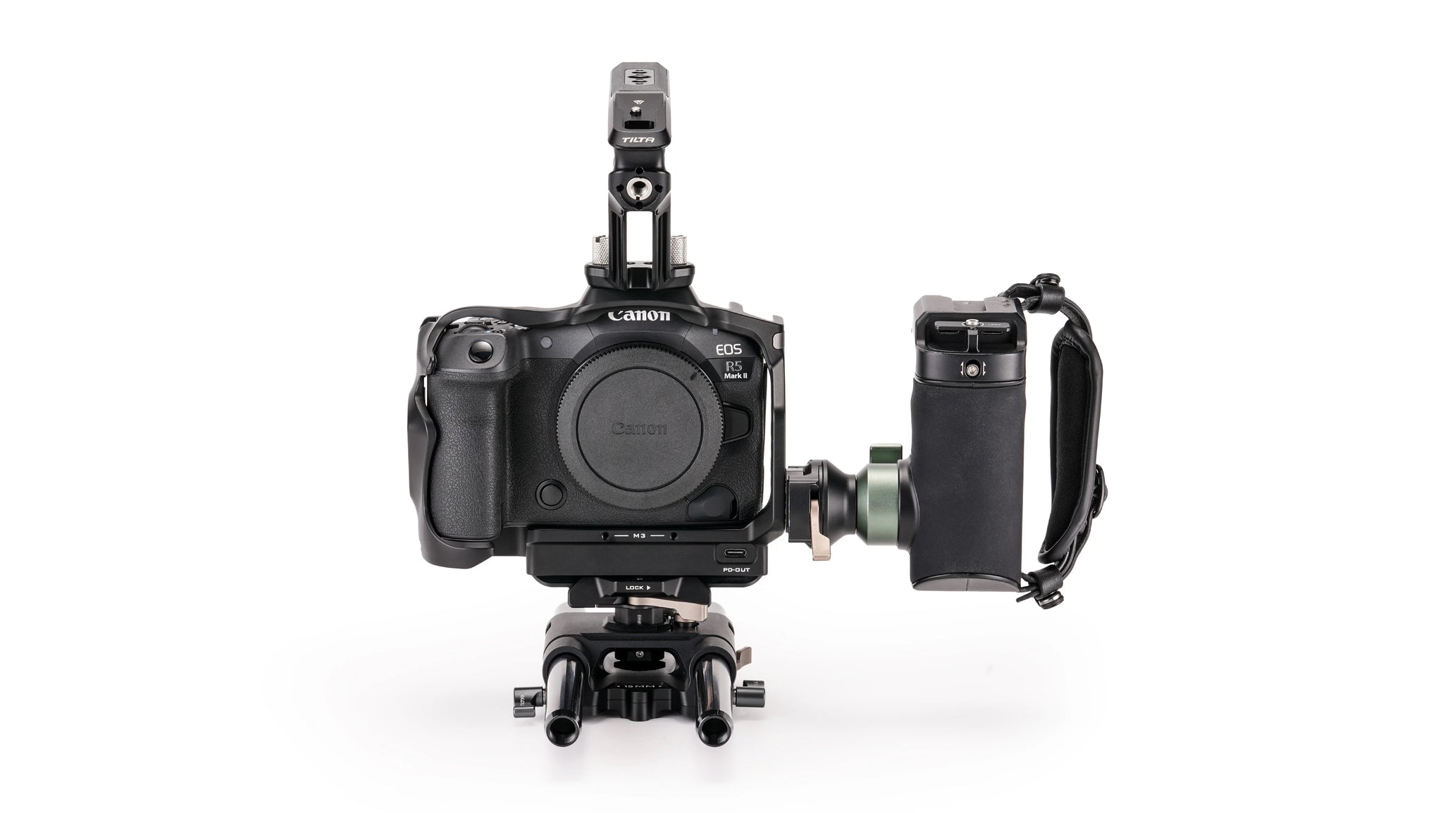Support de caméra avec système de refroidissement pour Canon R5 Mark II Advanced Kit – Noir