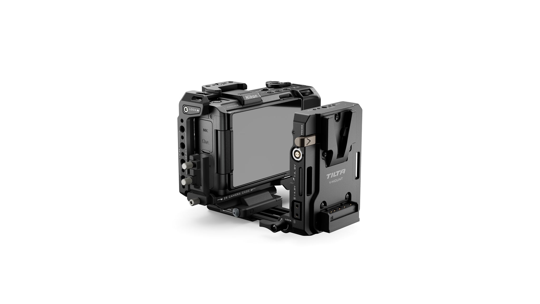 Kamerakäfig für Nikon ZR Power Kit – Schwarz