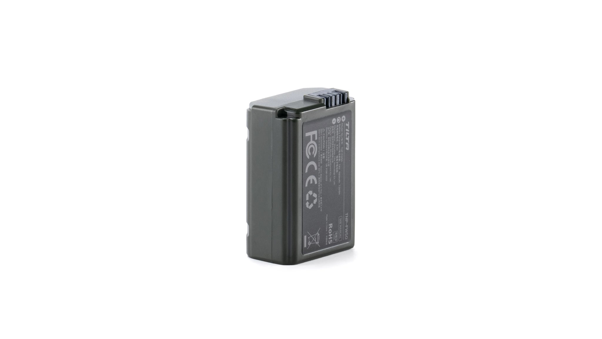 Batterie Tilta NP-FW50 avec entrée USB-C (980 mAh) – Verte