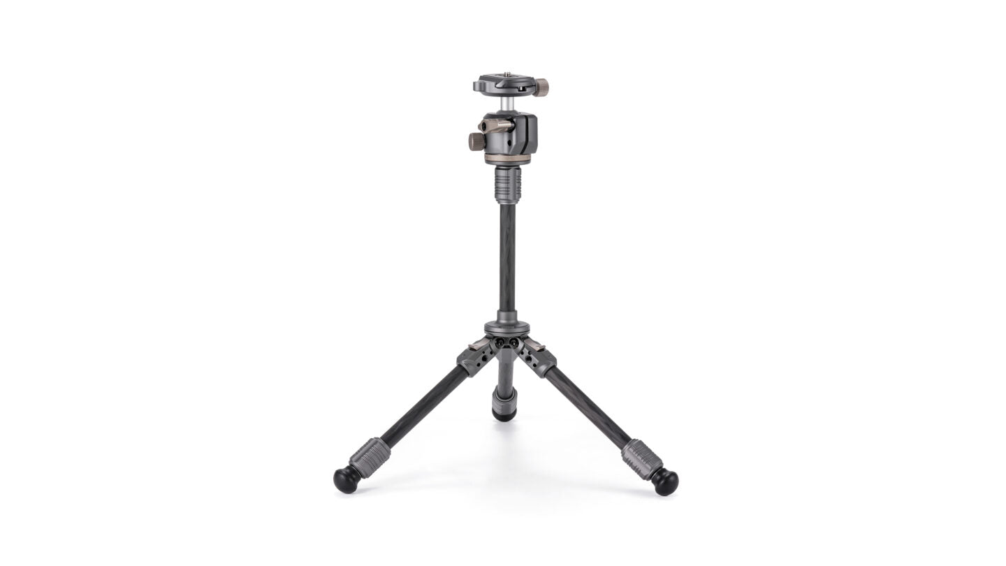 Rotule Tilta BT03E de table avec pieds de trépied en fibre de carbone à 1 section (3 kg) - Édition extensible