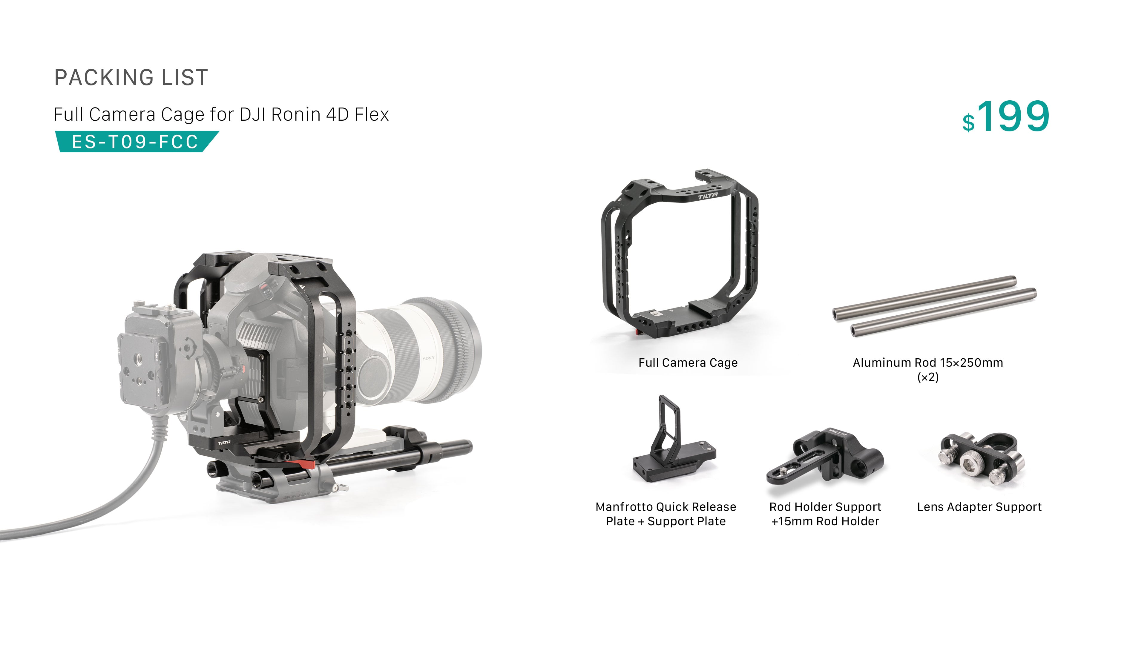 Full Camera Cage for DJI Ronin 4D Flex