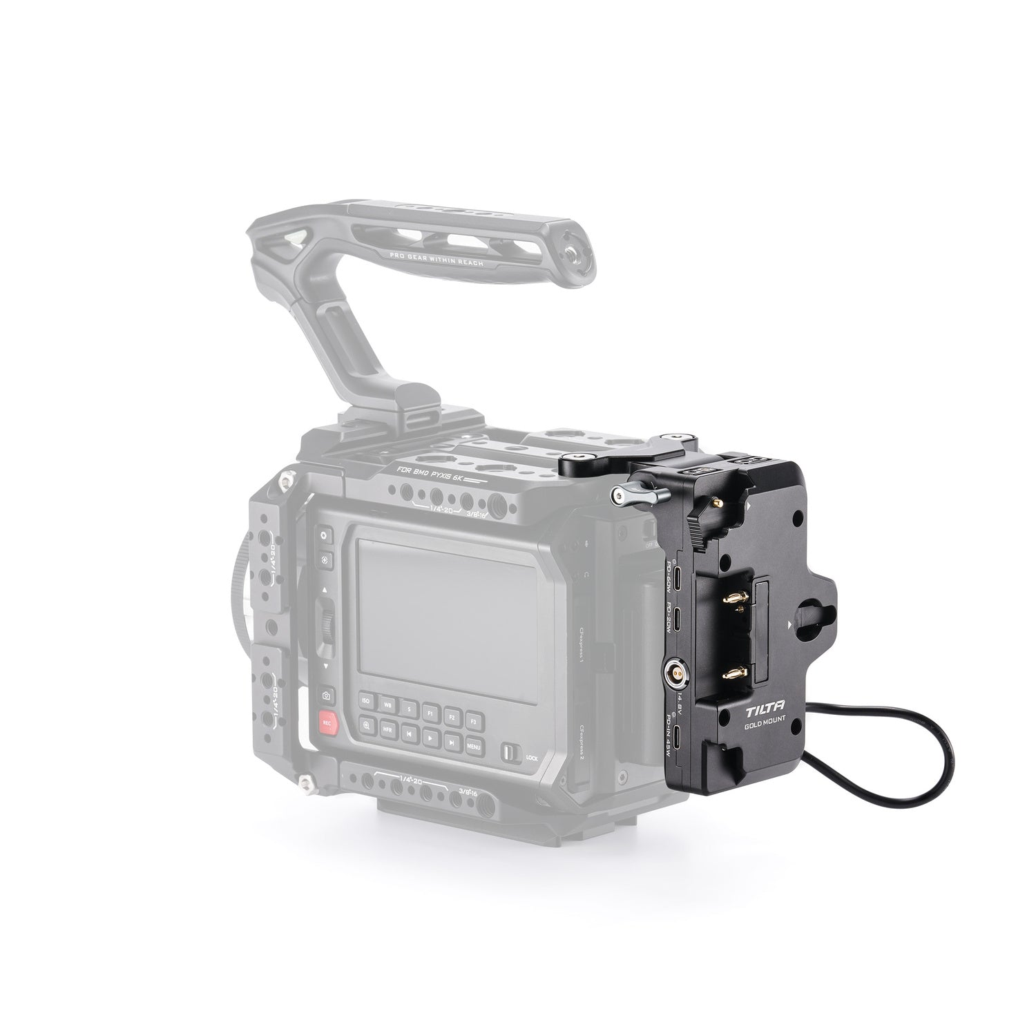 Foldable Battery Plate for Blackmagic PYXIS 6K/12K – Gold Mount