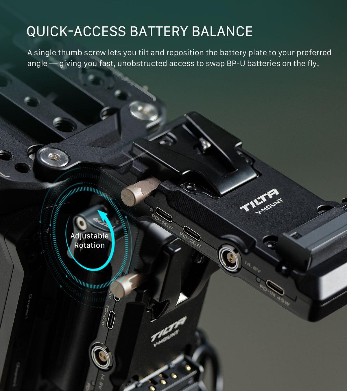 Foldable Battery Plate for Blackmagic PYXIS 6K/12K feature image