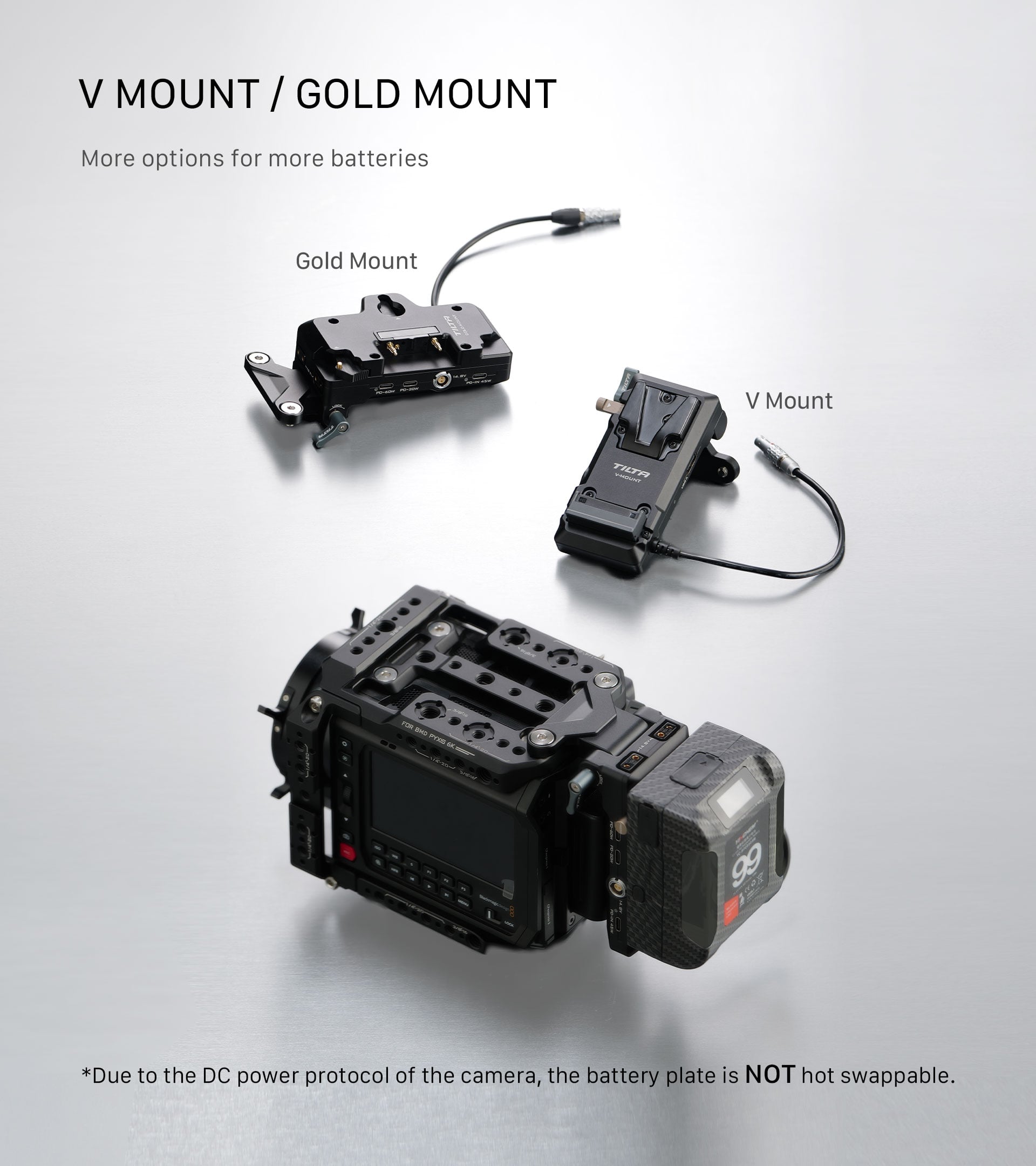 Foldable Battery Plate for Blackmagic PYXIS 6K/12K feature image
