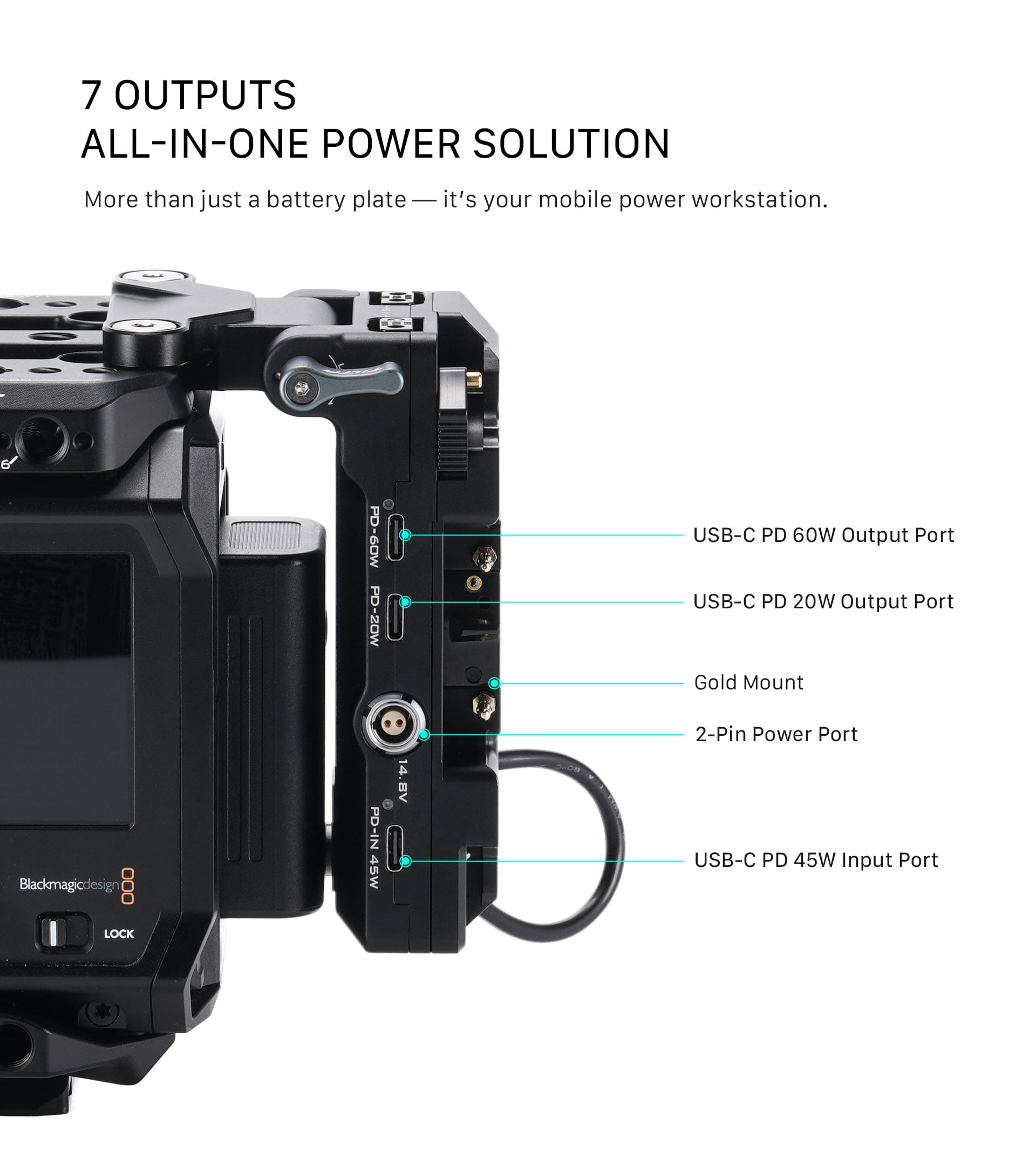 Foldable Battery Plate for Blackmagic PYXIS 6K/12K feature image