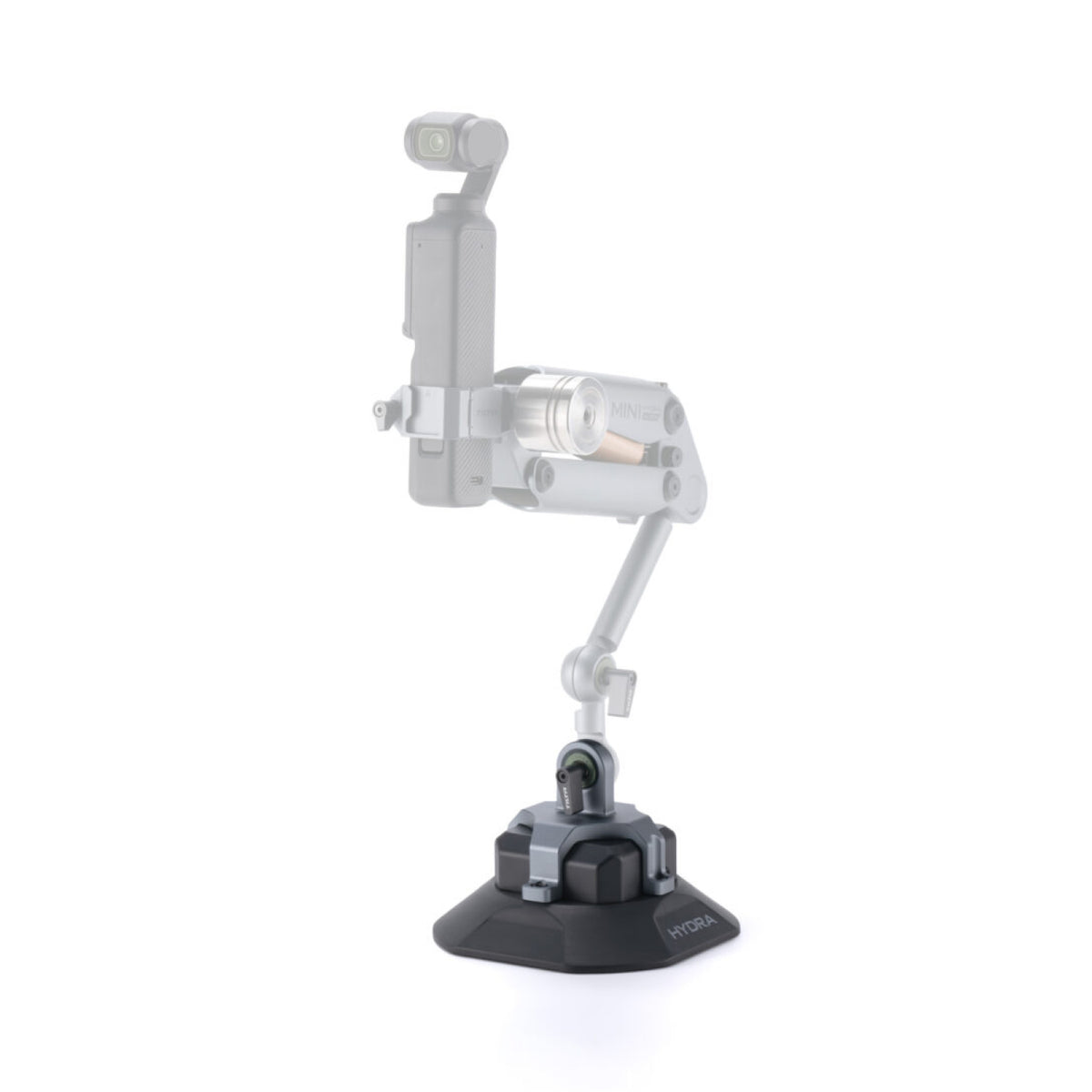 Electronic Suction Cup (4.5″) with Rosette Mounting Bracket – Titanium Grey