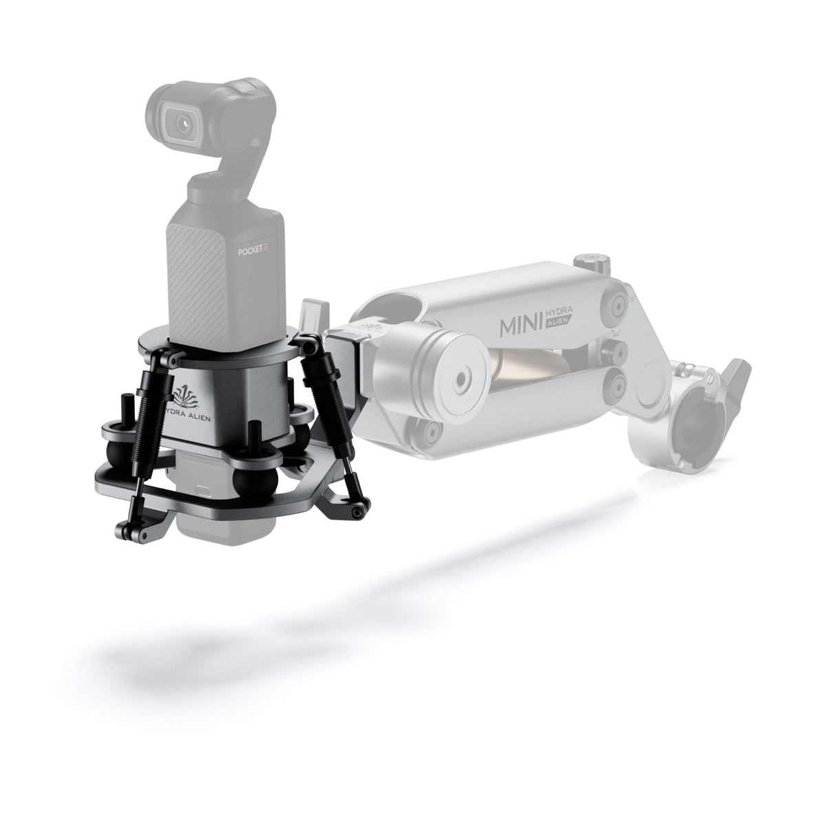 Shock Absorbing Head for Hydra Alien Mini – Titanium Grey