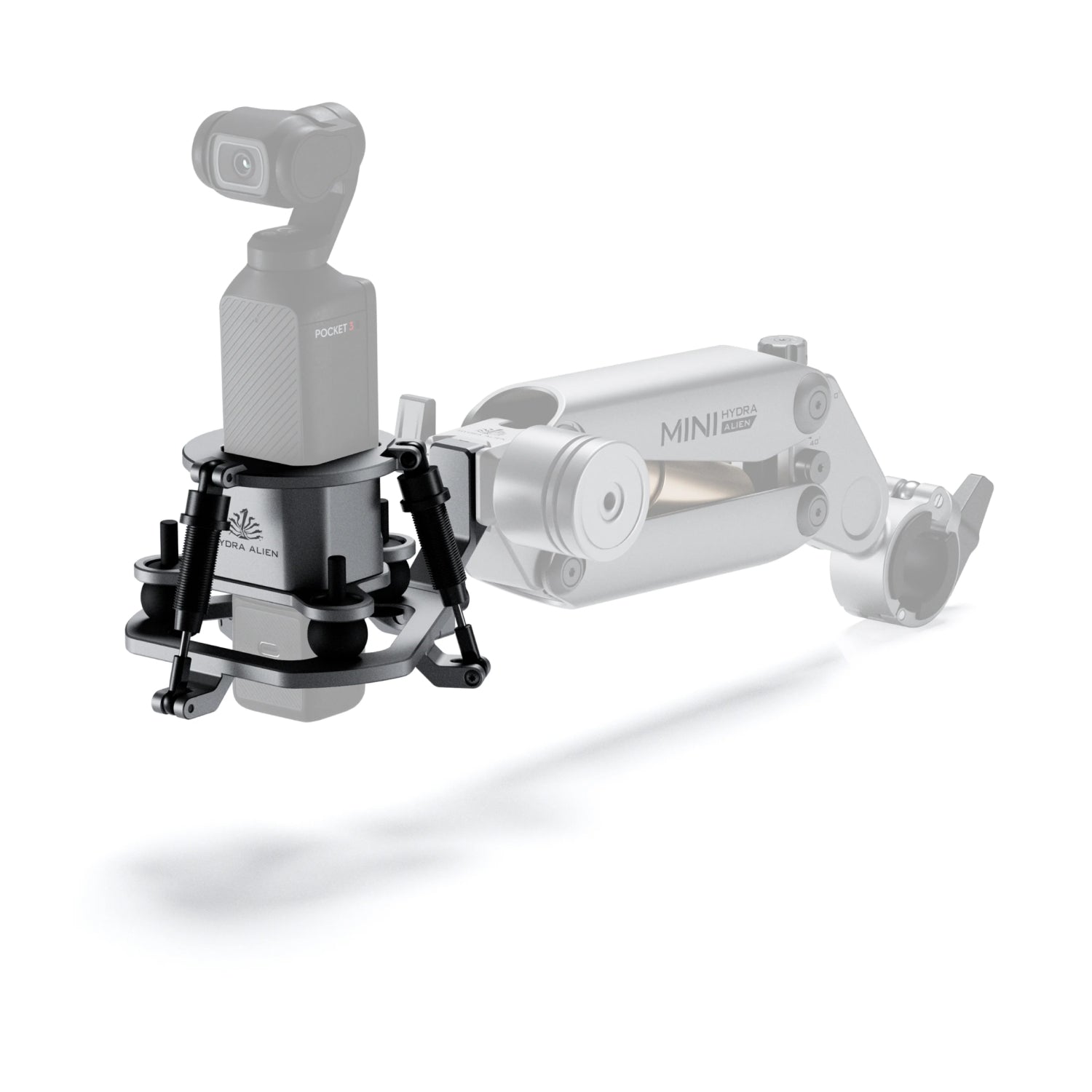 Shock Absorbing Head for Hydra Alien Mini – Titanium Grey