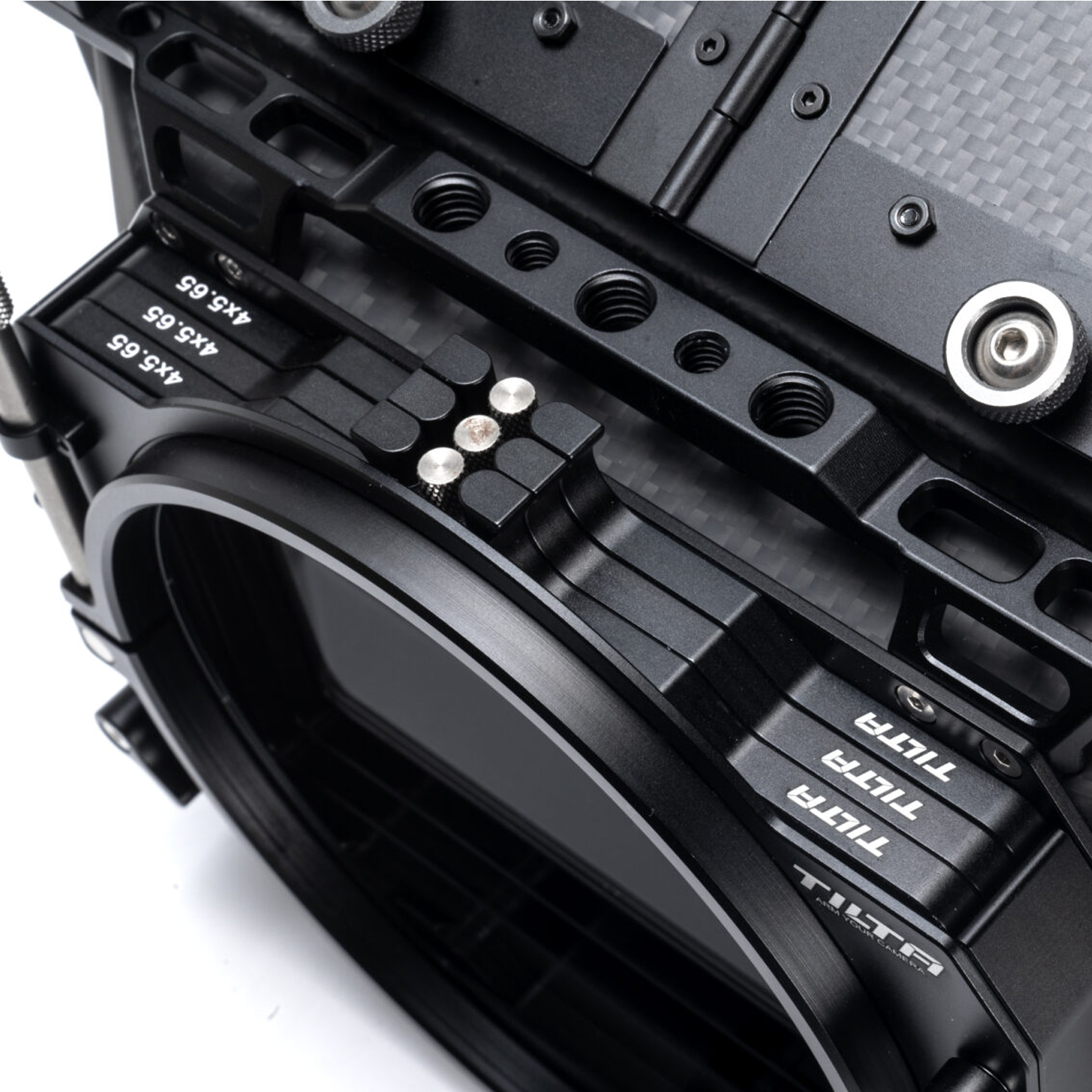 4x5.65 Carbon Fiber Matte Box (Clamp-on) with Single Backing