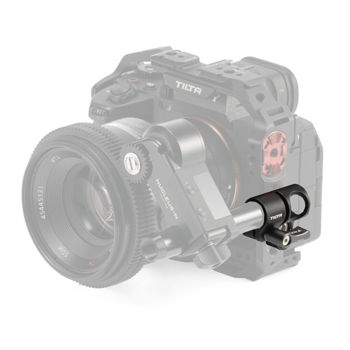 15mm Stangenhalter auf Dual 1/4"-20 Adapter - Schwarz