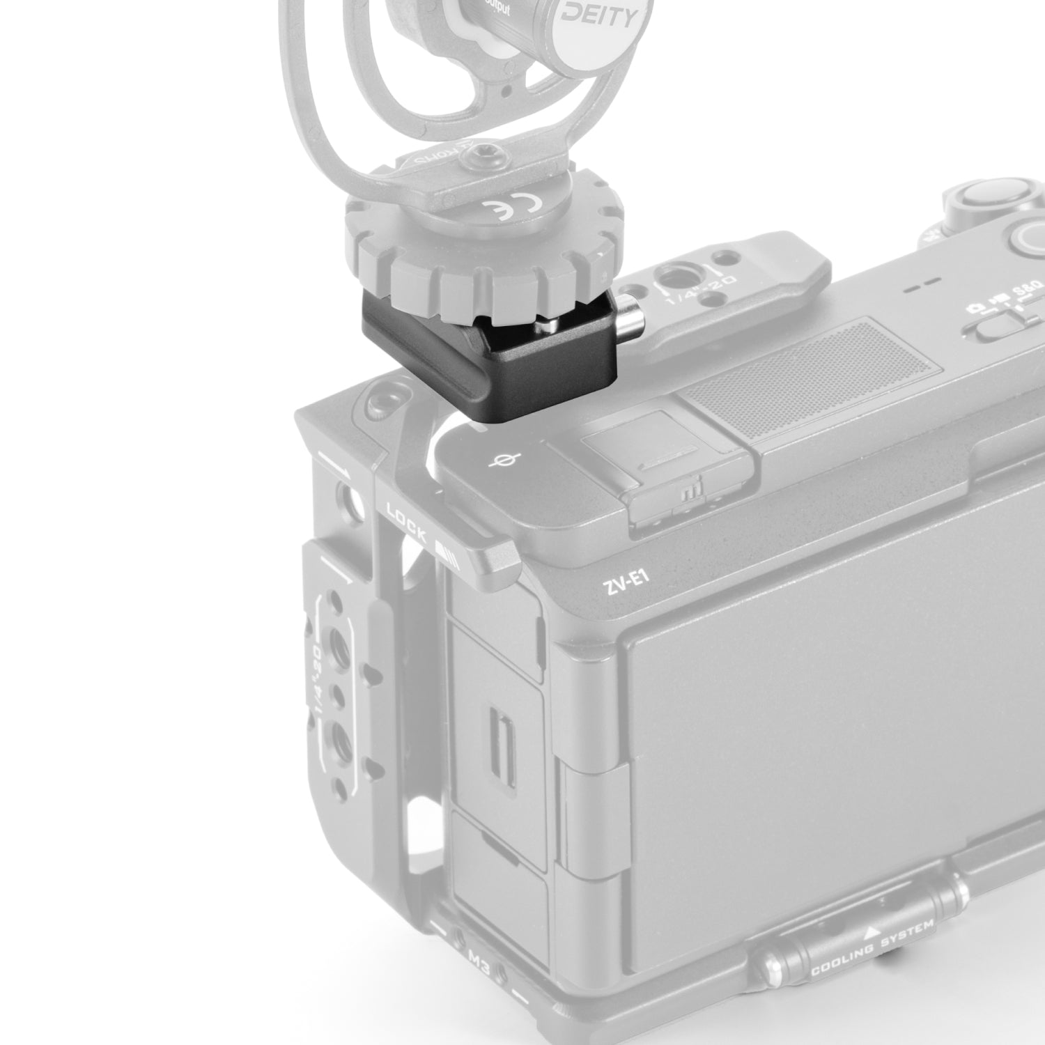 Adaptateur de griffe froide Tilta avec goupille de blocage - Noir