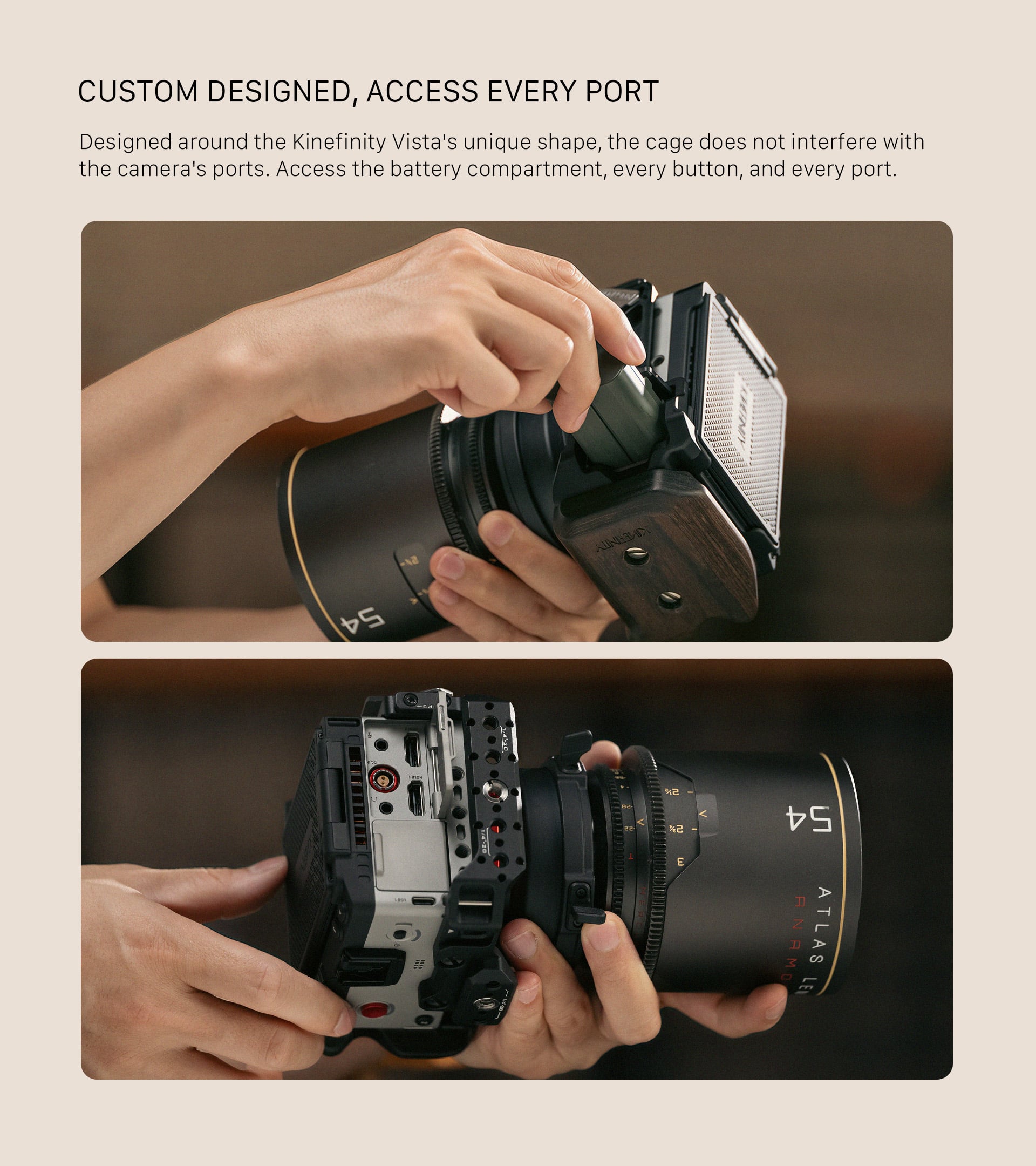 Full Camera Cage for Kinefinity Vista - Black feature