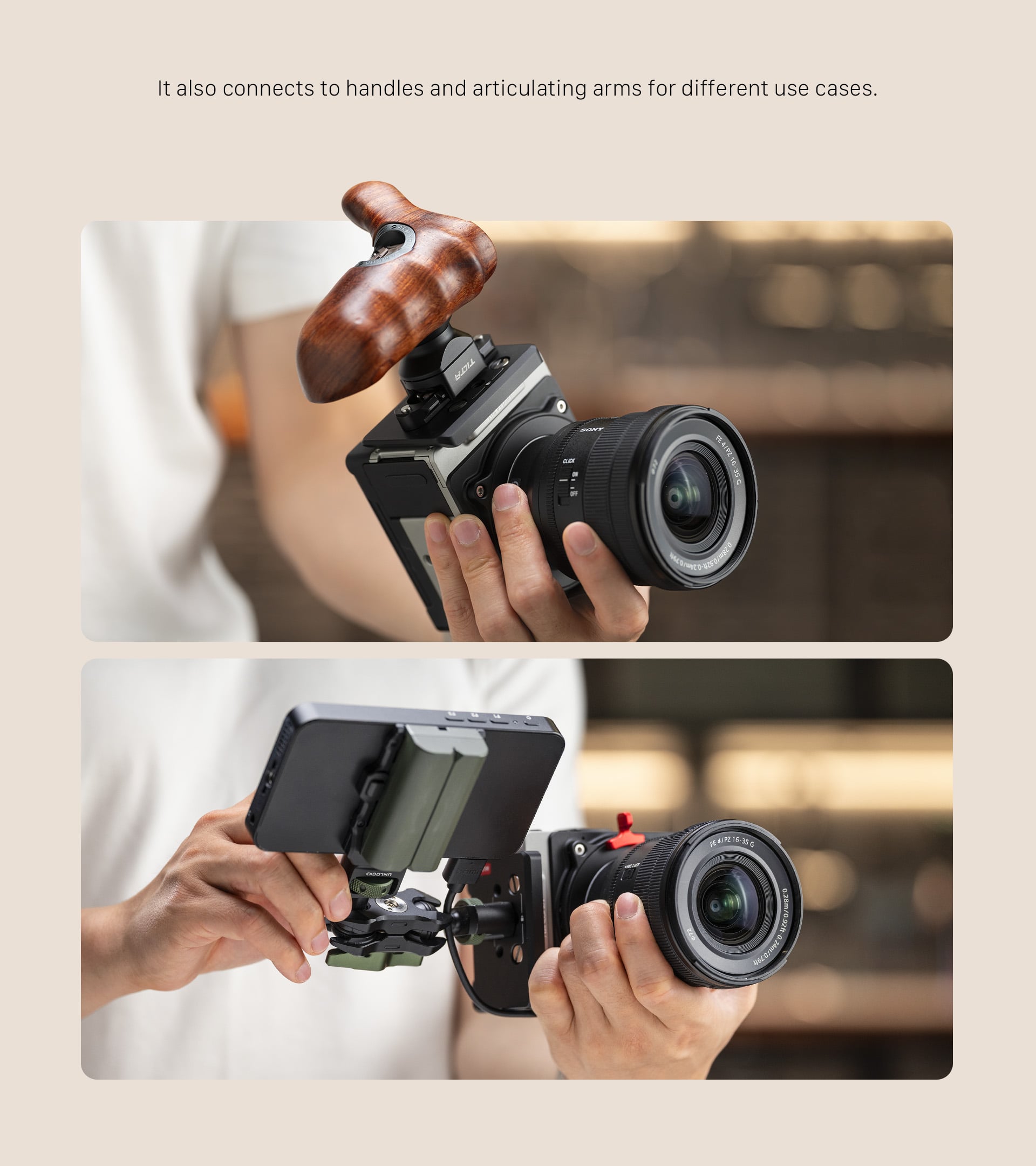 Tilta Wooden Handle Side Plate Kit for Kinefinity Vista – Black feature image