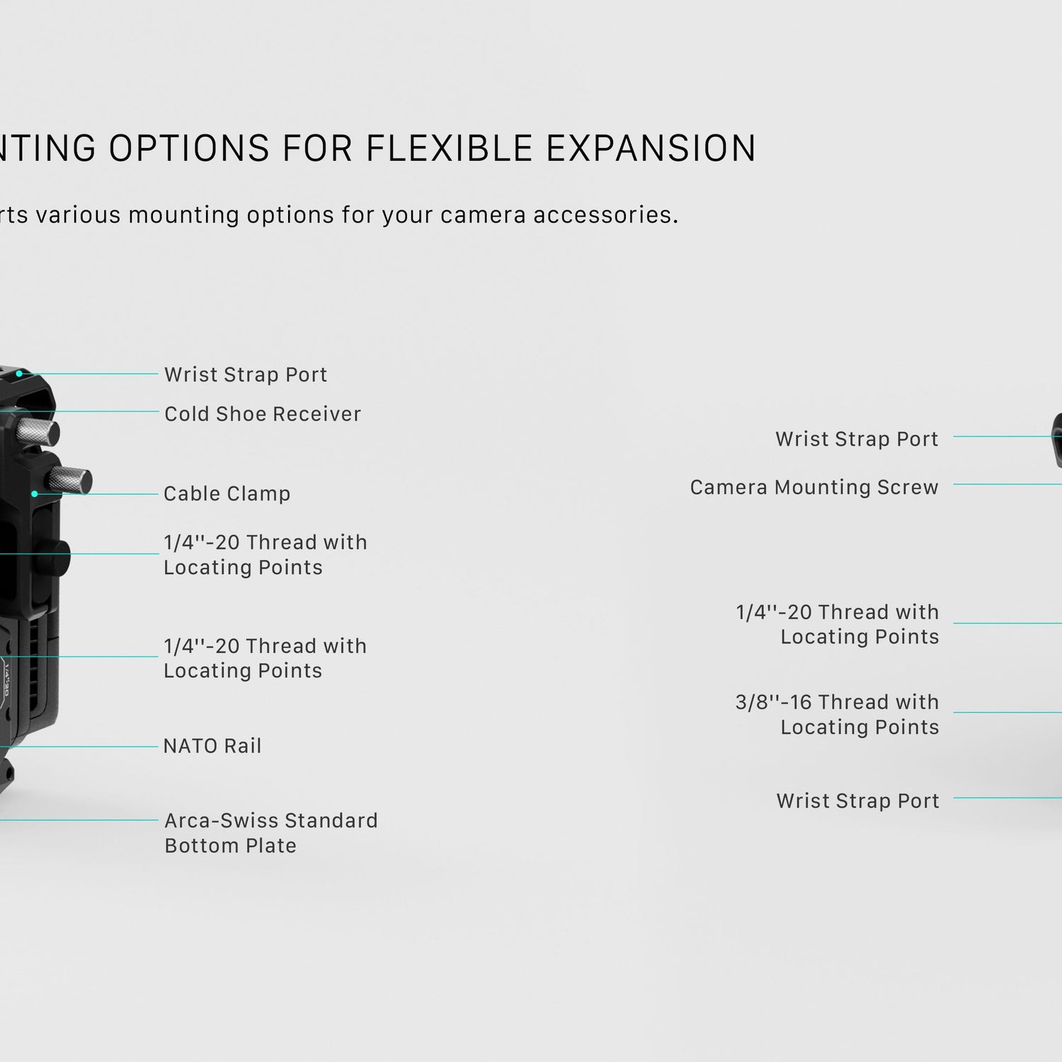Camera Cage for Sony FX3/FX30 V2 Lightweight Kit feature
