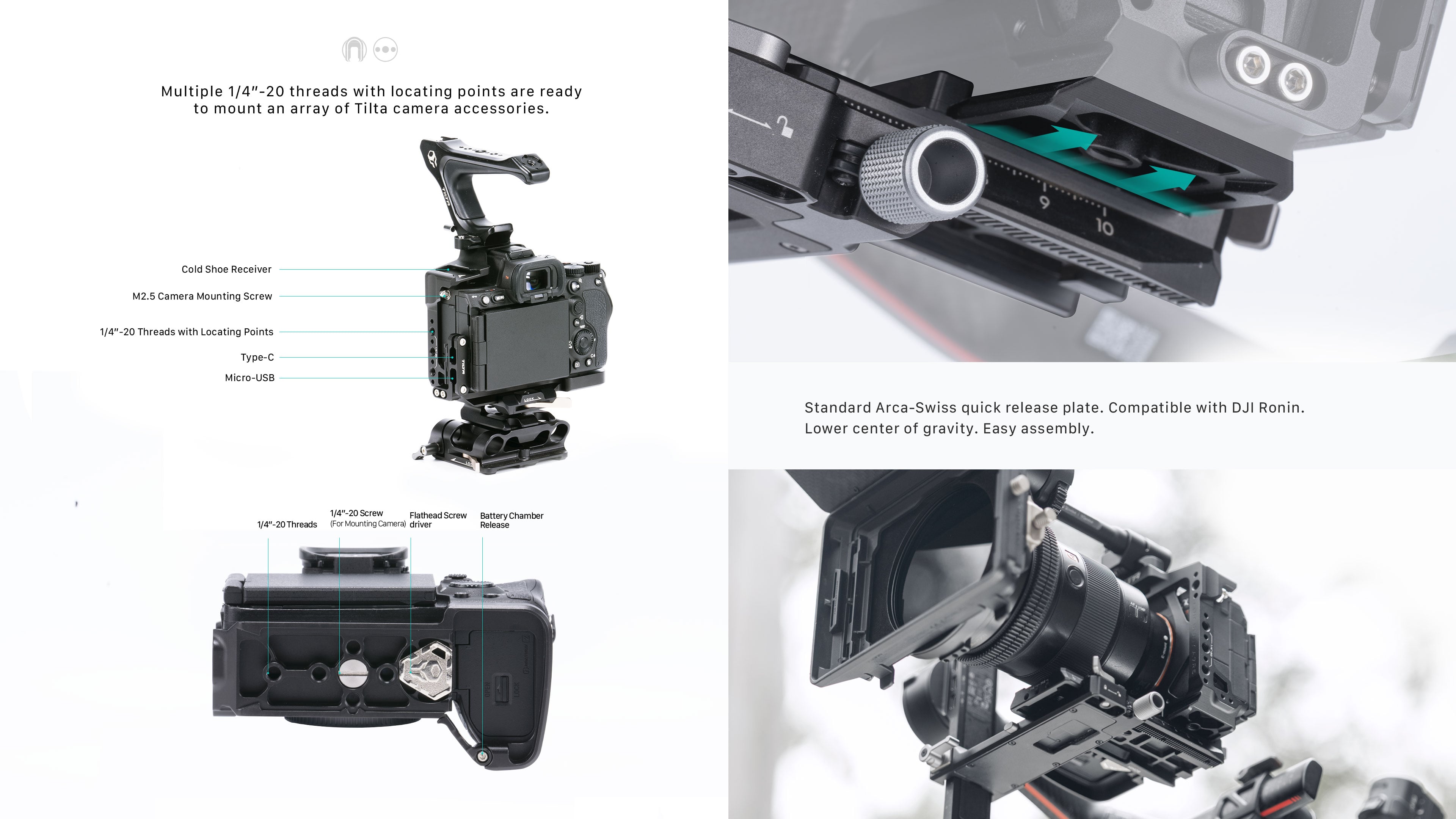 Tilta Sony a7R V Half Cage Pro Kit