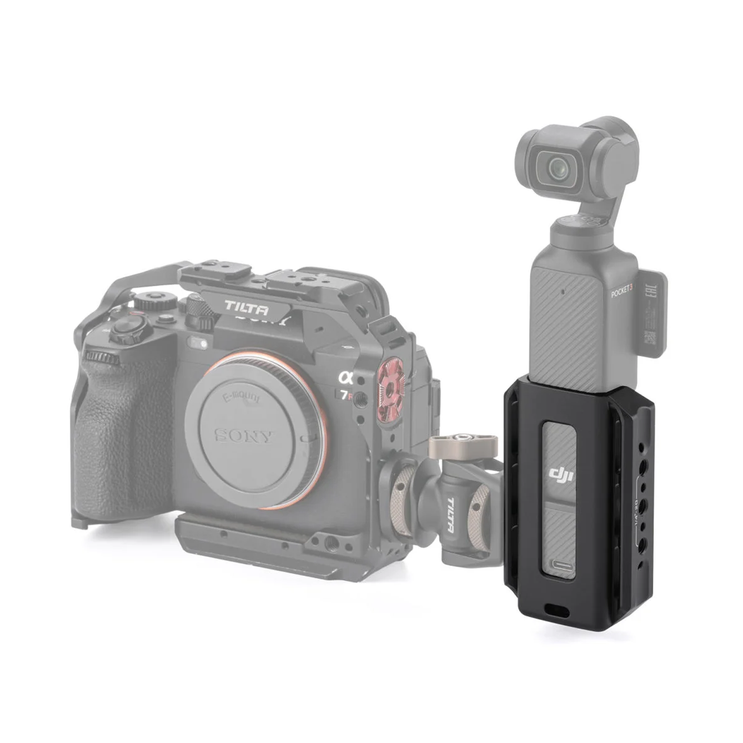 Expansor de montaje de accesorios para DJI Osmo Pocket 3 - Negro